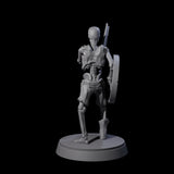 Civilian Skeleton C Miniature for Dungeons and Dragons, Pathfinder or other TTRPGs