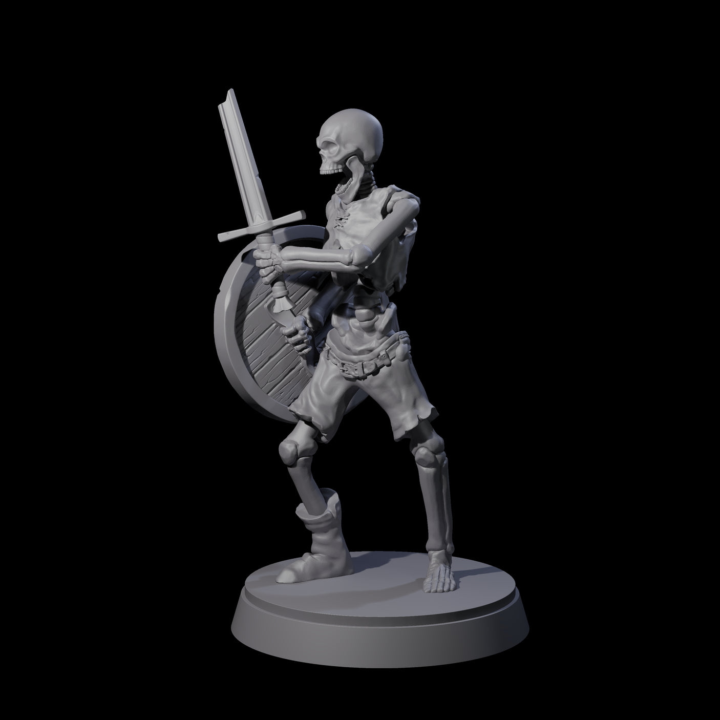 Civilian Skeleton C Miniature for Dungeons and Dragons, Pathfinder or other TTRPGs