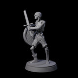 Civilian Skeleton C Miniature for Dungeons and Dragons, Pathfinder or other TTRPGs