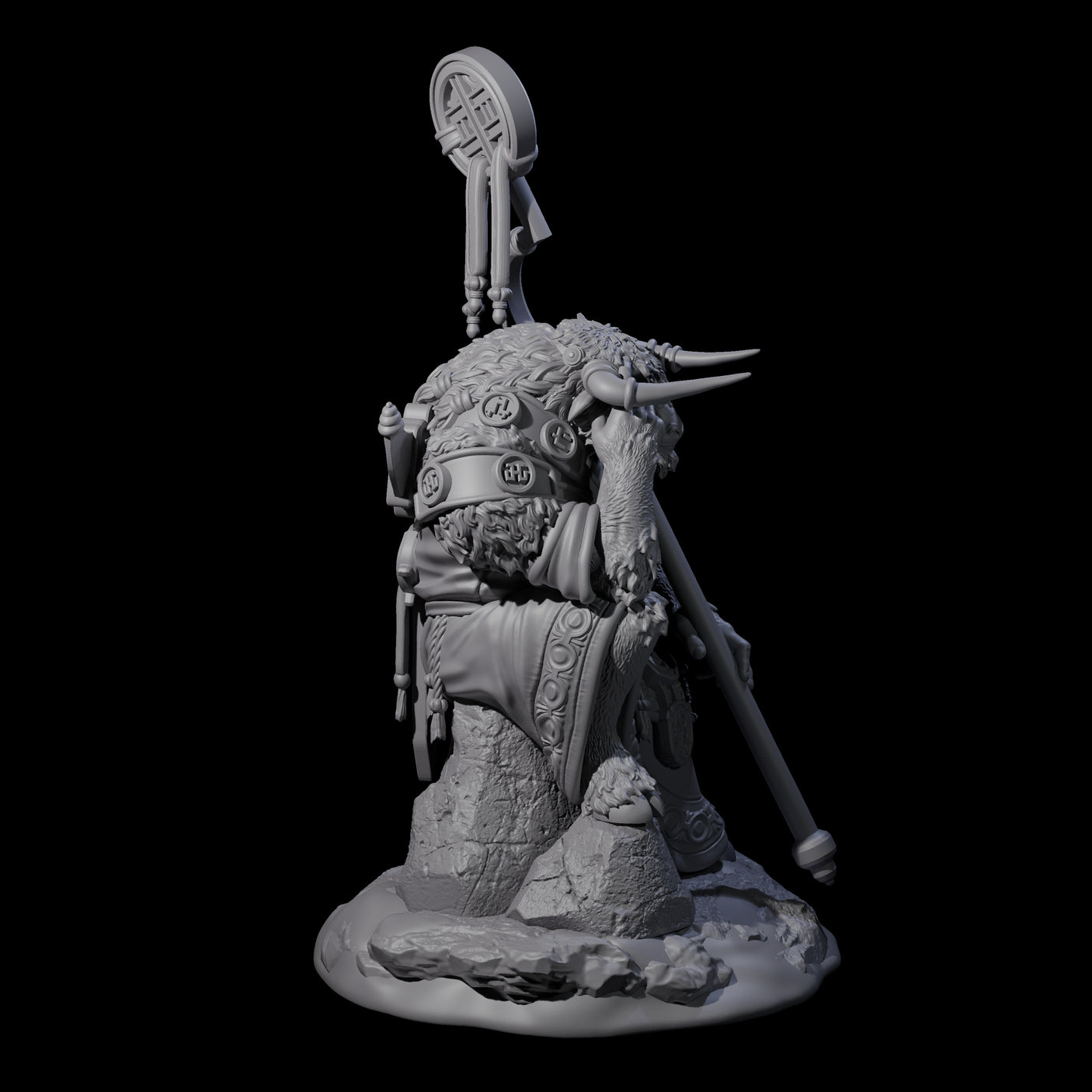 Civilised Yakfolk A Miniature for Dungeons and Dragons, Pathfinder or other TTRPGs