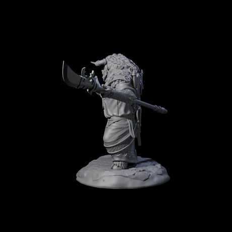 Civilised Yakfolk B Miniature for Dungeons and Dragons, Pathfinder or other TTRPGs