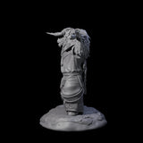 Civilised Yakfolk D Miniature for Dungeons and Dragons, Pathfinder or other TTRPGs