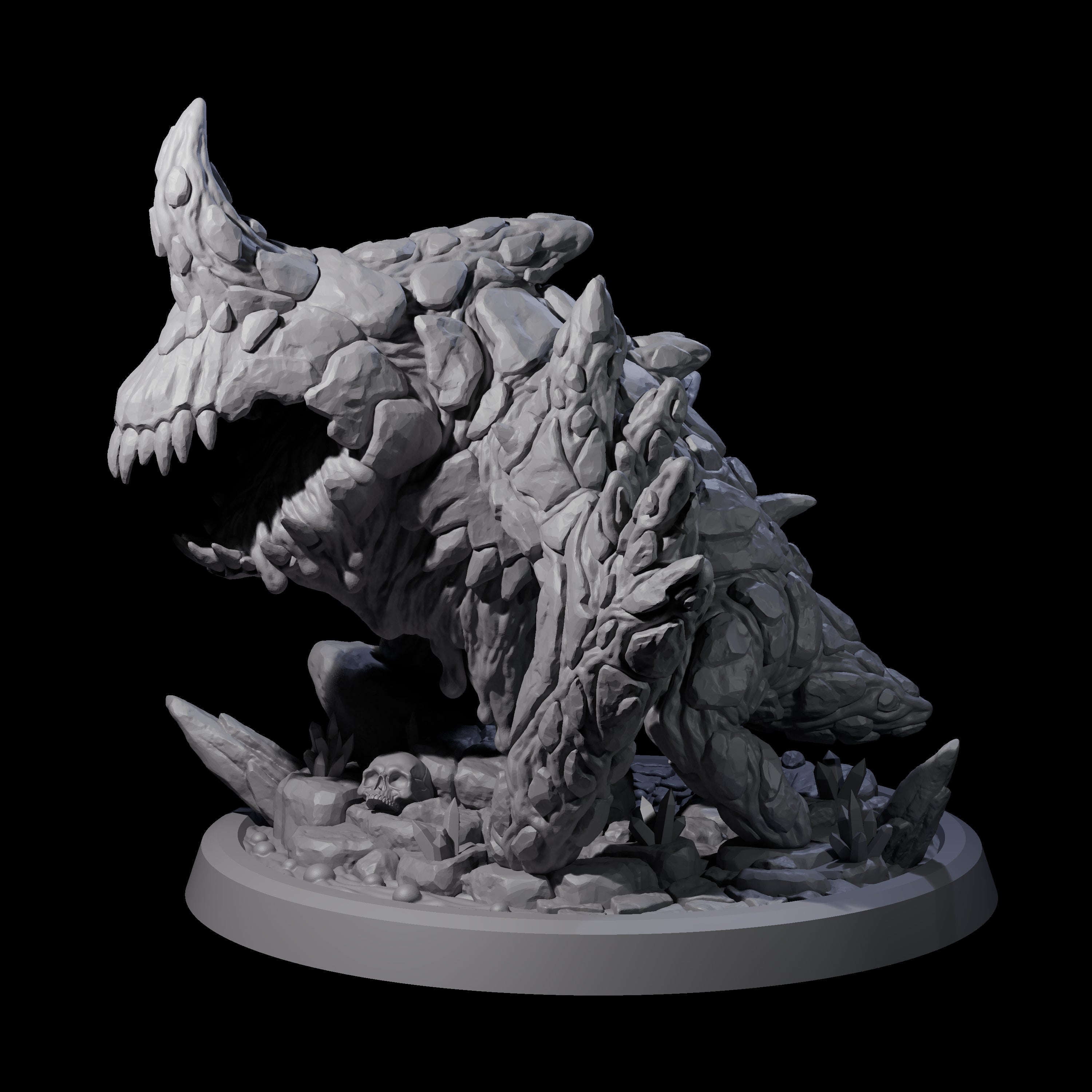 Clambering Magma Elemental Miniature for Dungeons and Dragons, Pathfinder or other TTRPGs