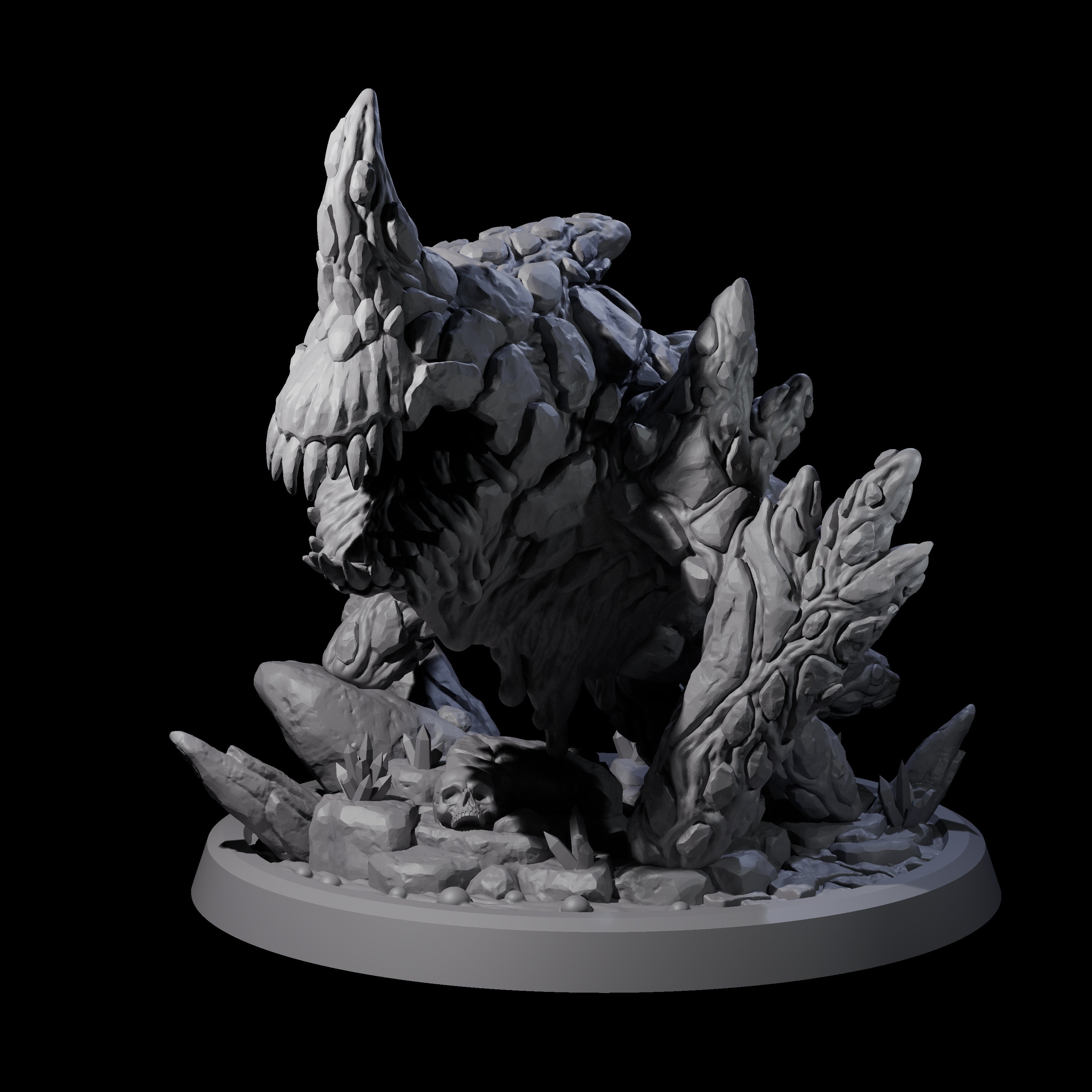Clambering Magma Elemental Miniature for Dungeons and Dragons, Pathfinder or other TTRPGs