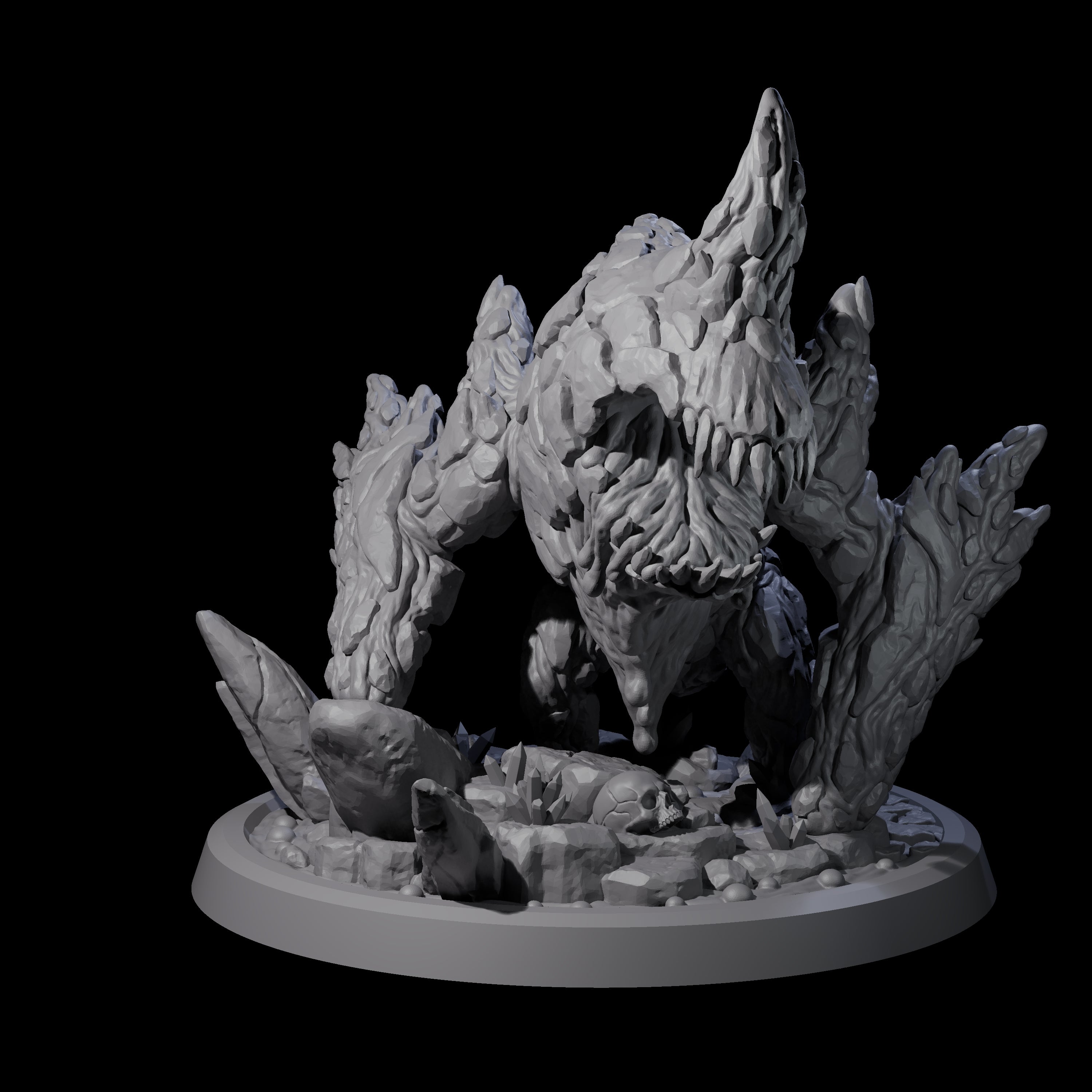 Clambering Magma Elemental Miniature for Dungeons and Dragons, Pathfinder or other TTRPGs