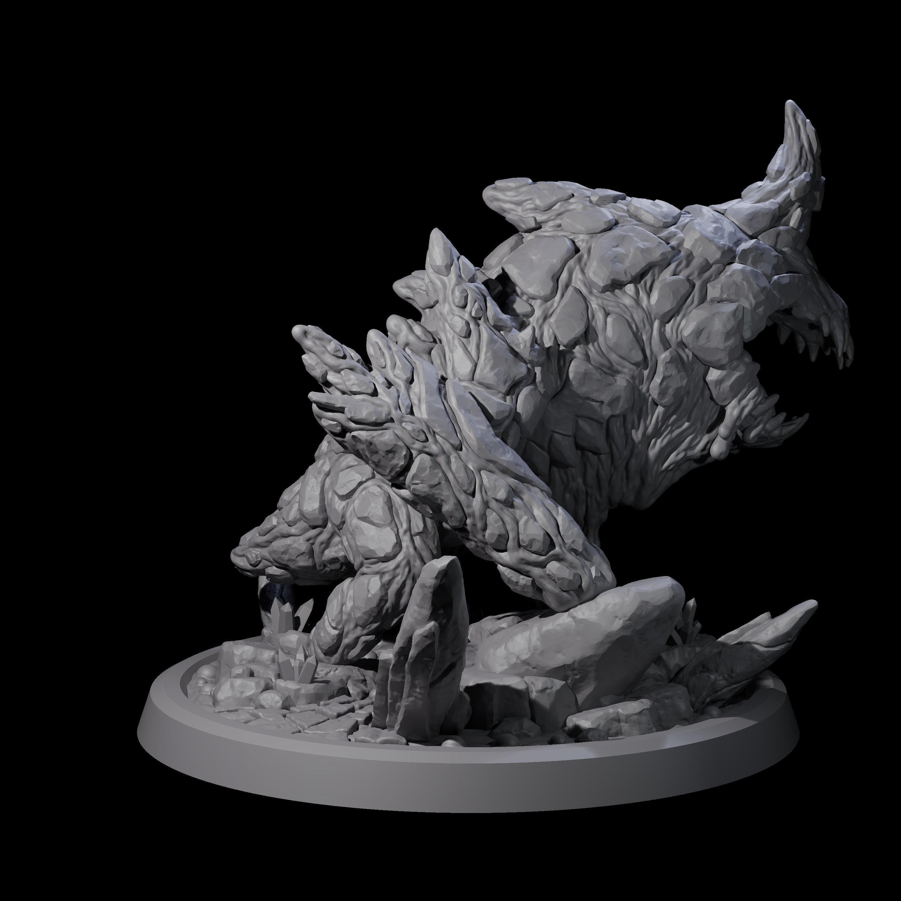 Clambering Magma Elemental Miniature for Dungeons and Dragons, Pathfinder or other TTRPGs