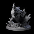 Clambering Magma Elemental Miniature for Dungeons and Dragons, Pathfinder or other TTRPGs