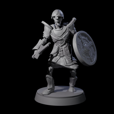 Clanking Armoured Skeleton B Miniature for Dungeons and Dragons, Pathfinder or other TTRPGs