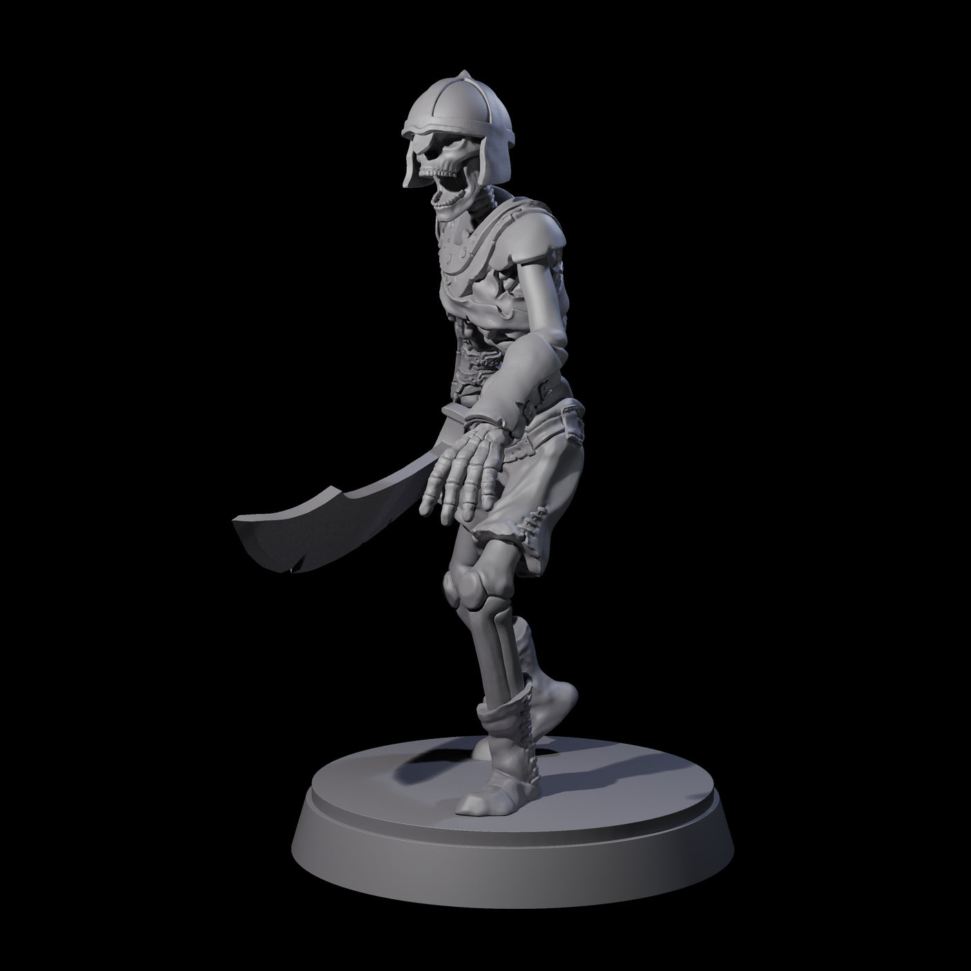 Clanking Armoured Skeleton E Miniature for Dungeons and Dragons, Pathfinder or other TTRPGs