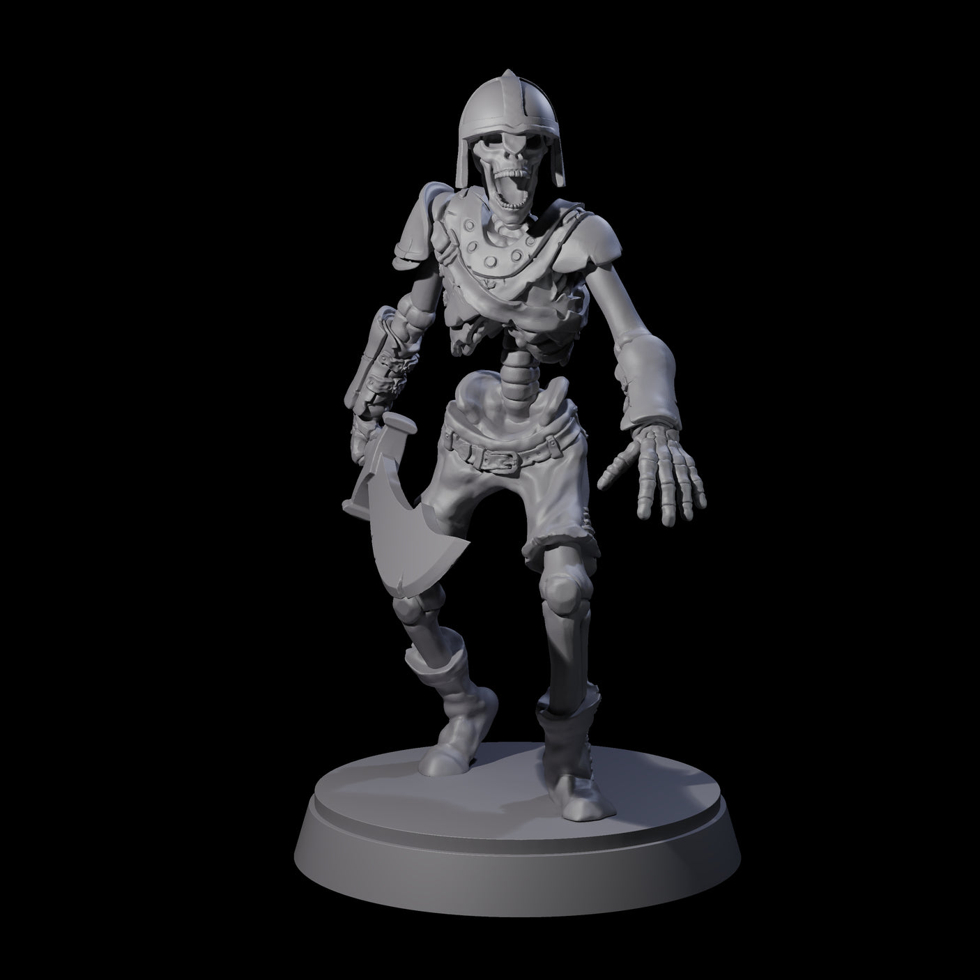 Clanking Armoured Skeleton E Miniature for Dungeons and Dragons, Pathfinder or other TTRPGs
