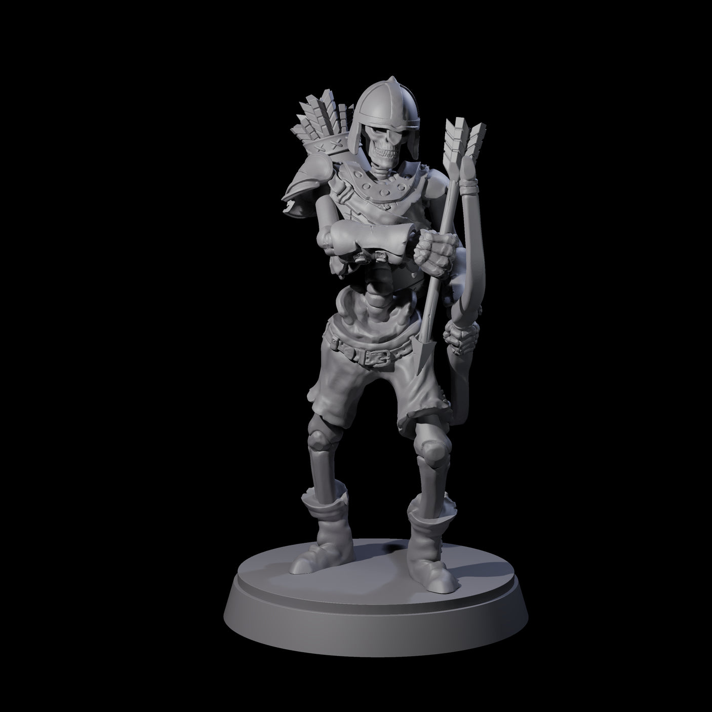 Clanking Armoured Skeleton F Miniature for Dungeons and Dragons, Pathfinder or other TTRPGs