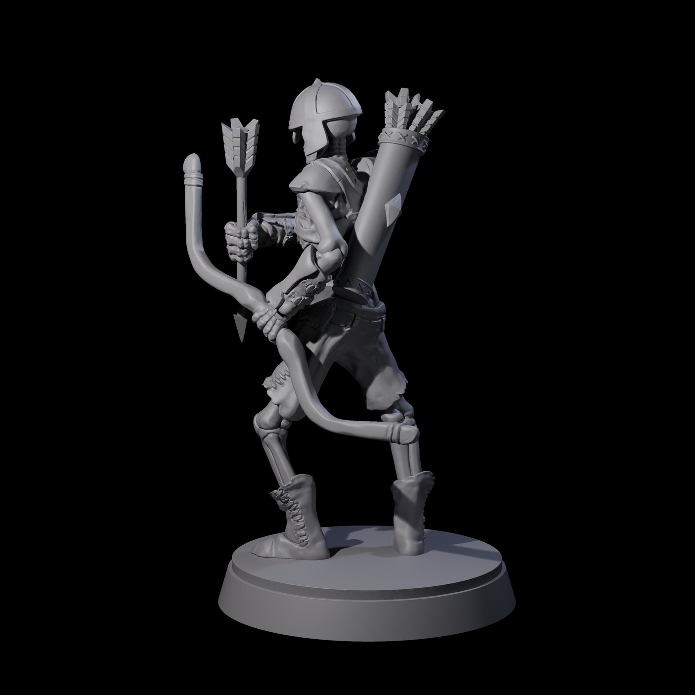 Clanking Armoured Skeleton F Miniature for Dungeons and Dragons, Pathfinder or other TTRPGs