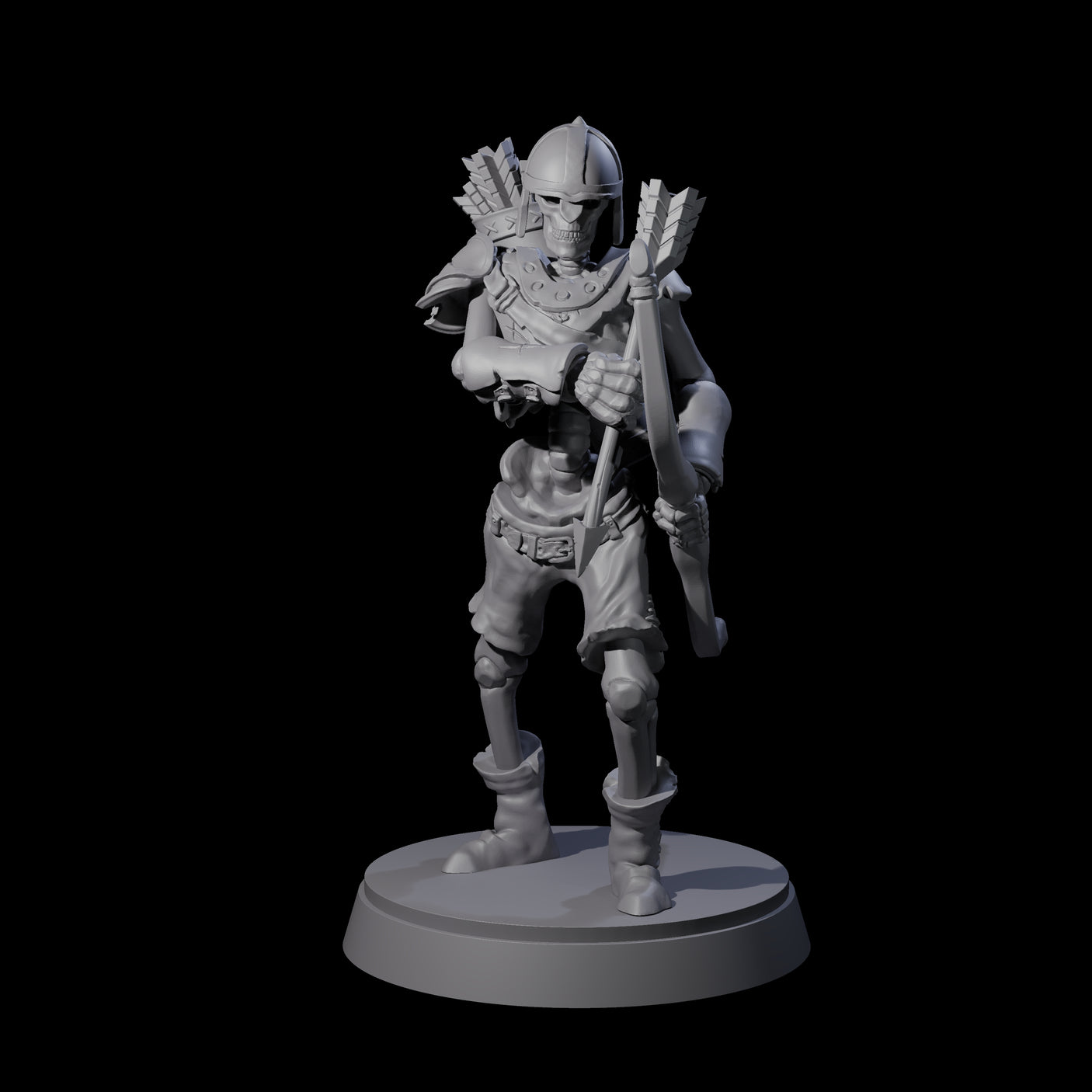 Clanking Armoured Skeleton F Miniature for Dungeons and Dragons, Pathfinder or other TTRPGs