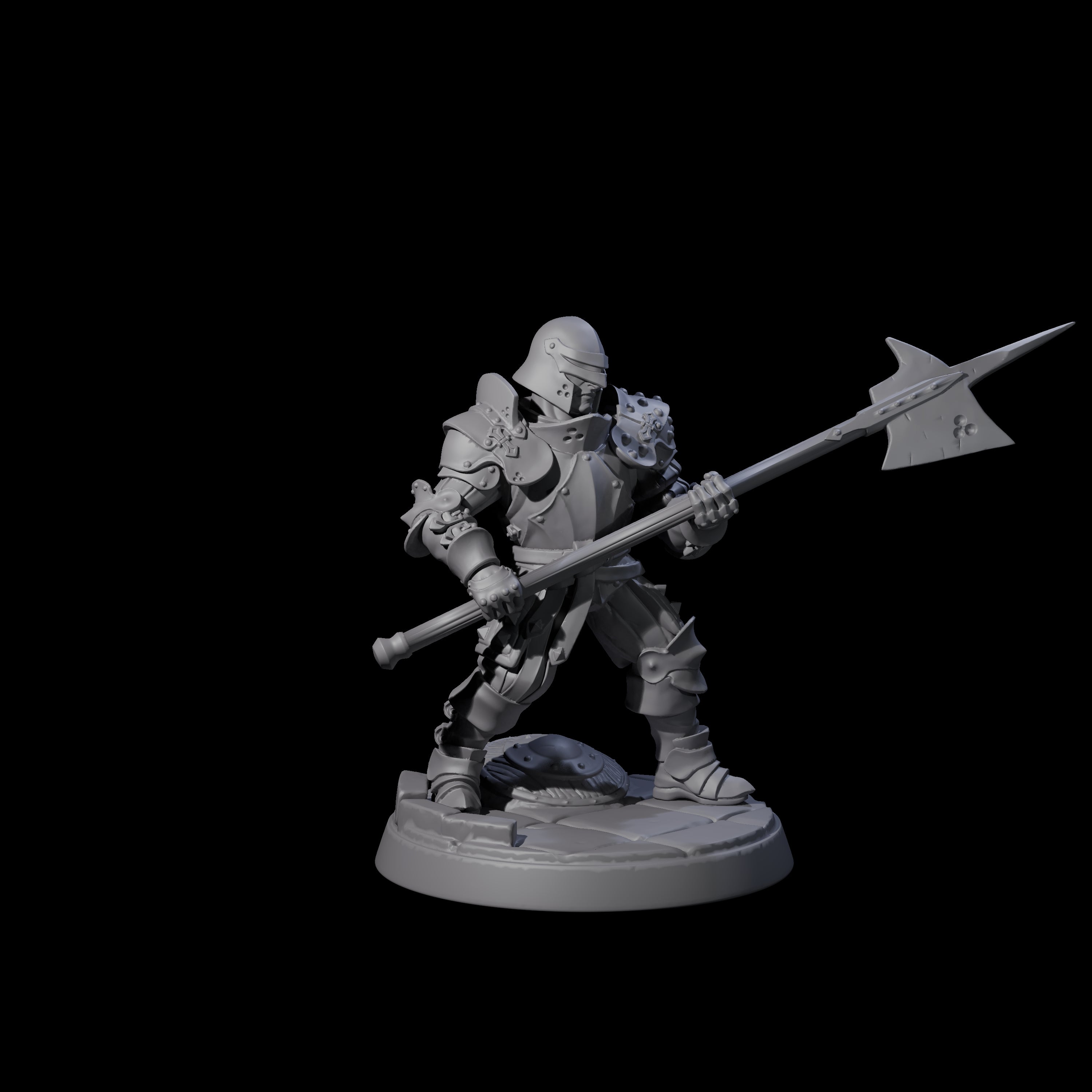 Clanking City Guard C Miniature for Dungeons and Dragons, Pathfinder or other TTRPGs