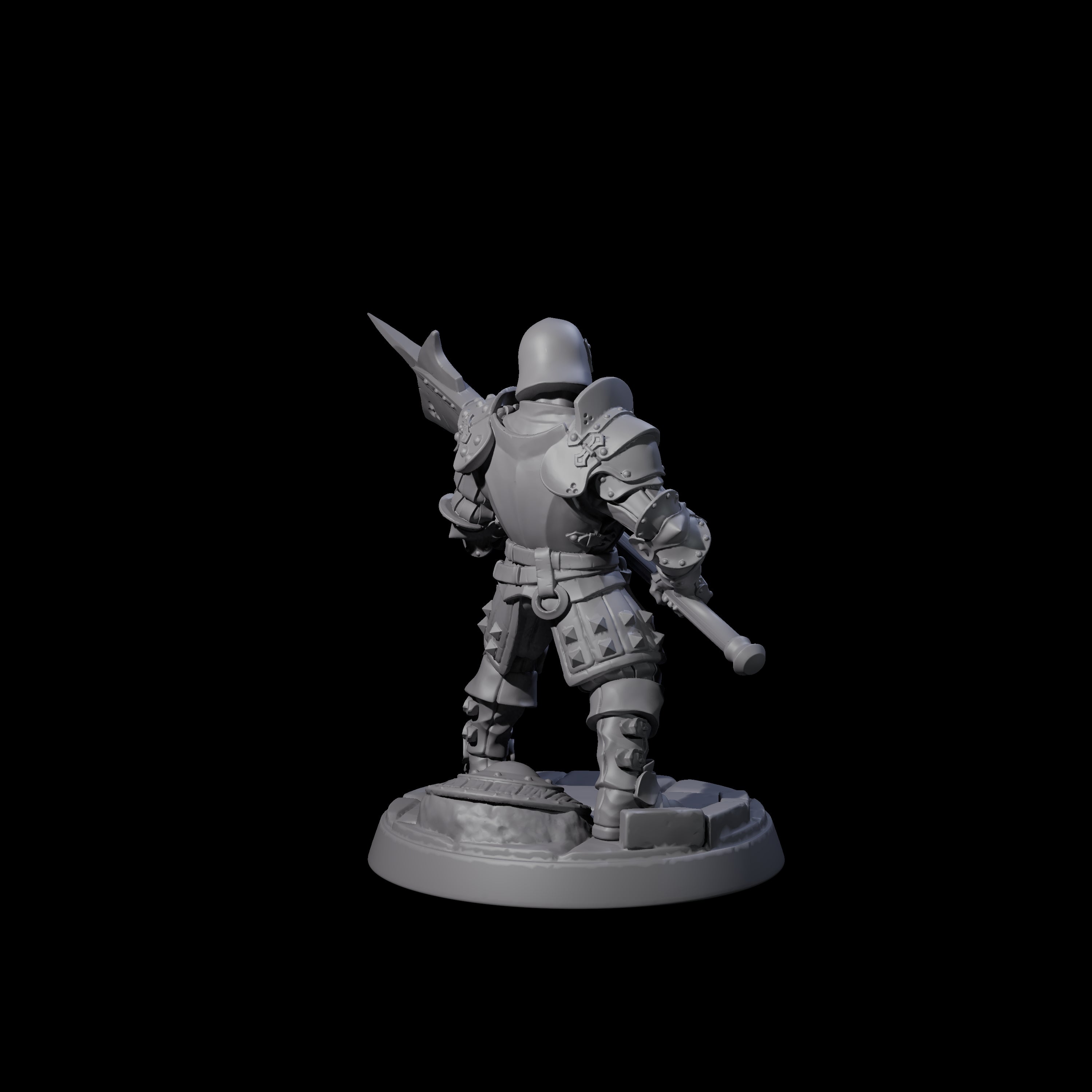 Clanking City Guard C Miniature for Dungeons and Dragons, Pathfinder or other TTRPGs