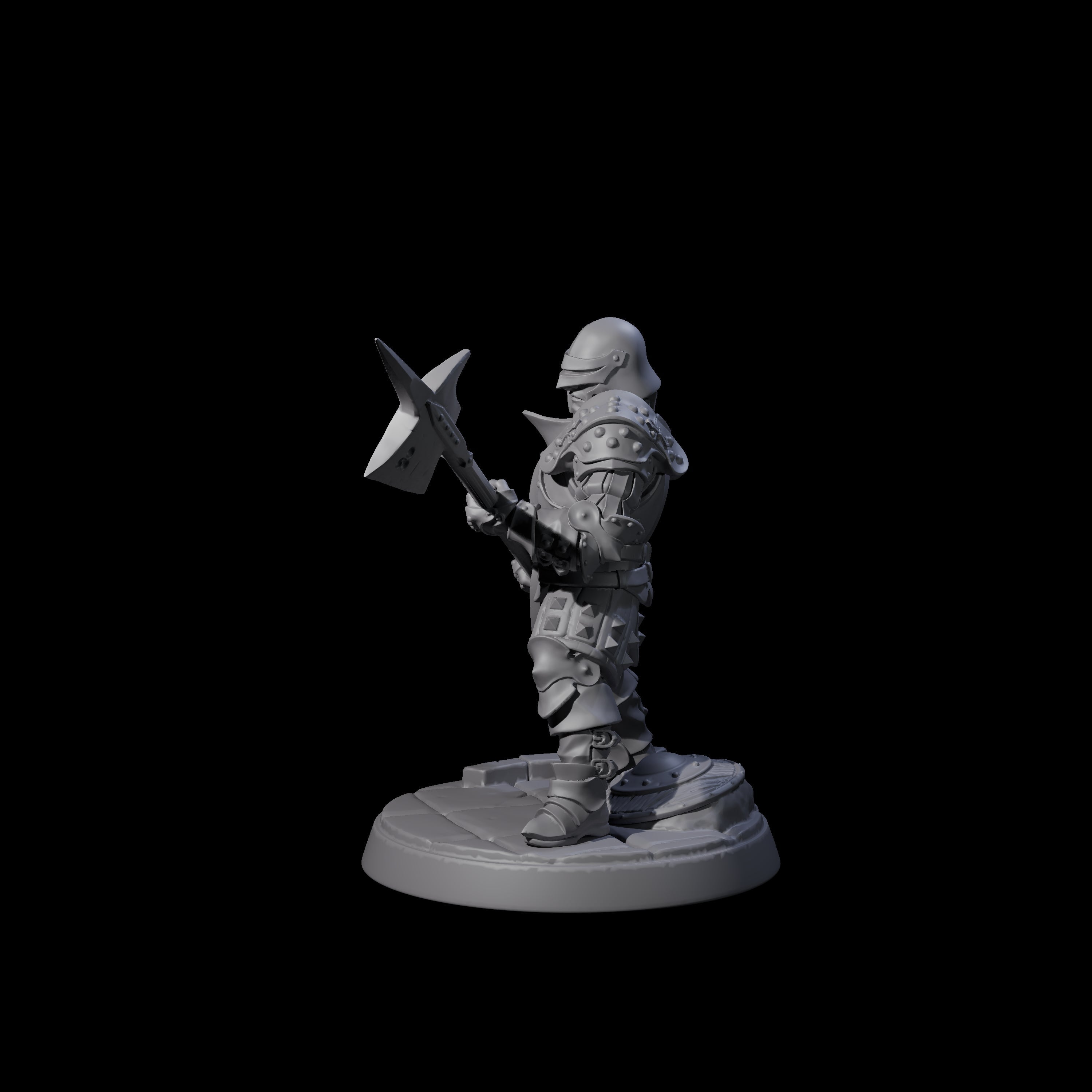 Clanking City Guard C Miniature for Dungeons and Dragons, Pathfinder or other TTRPGs