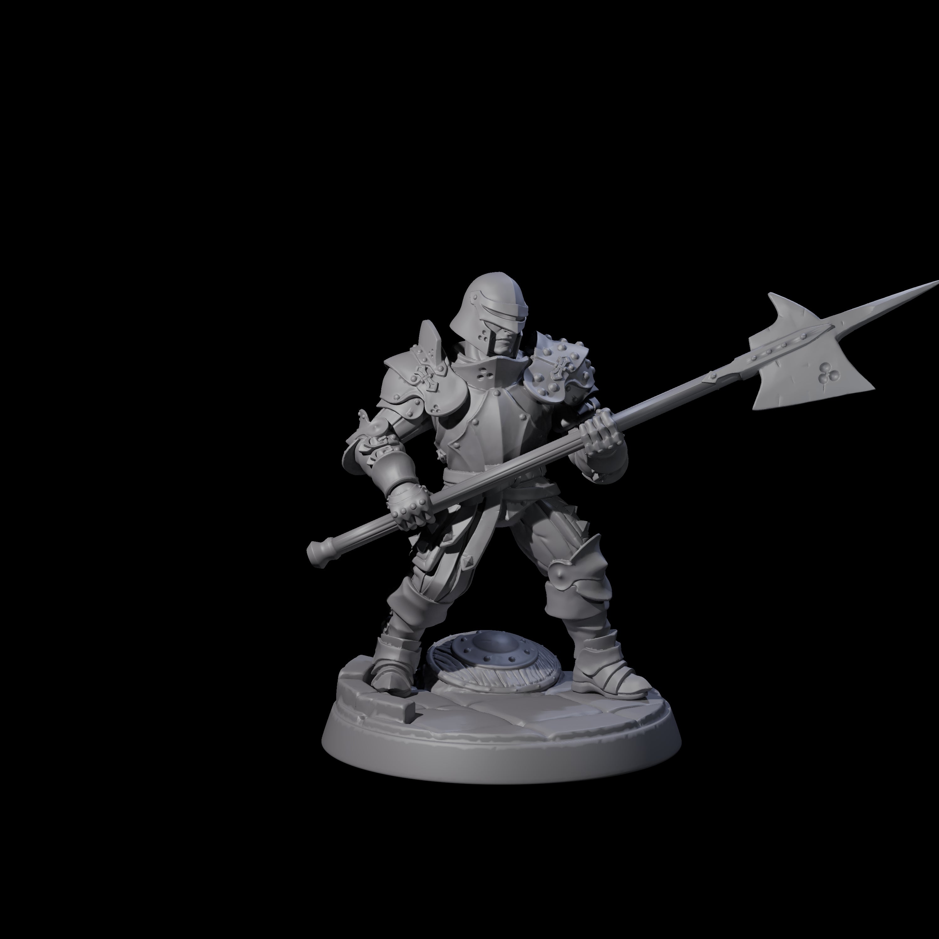 Clanking City Guard C Miniature for Dungeons and Dragons, Pathfinder or other TTRPGs