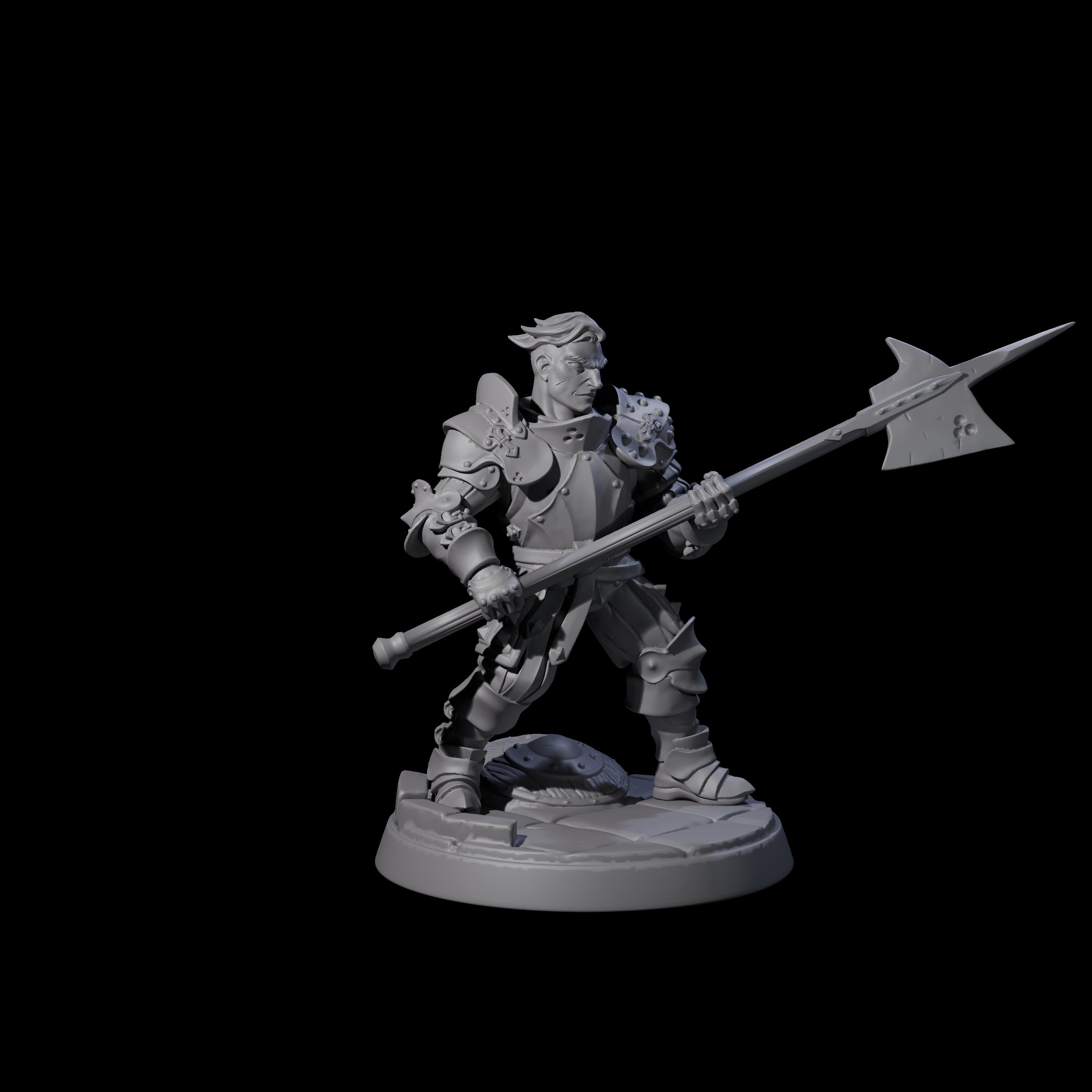 Clanking City Guard C Miniature for Dungeons and Dragons, Pathfinder or other TTRPGs