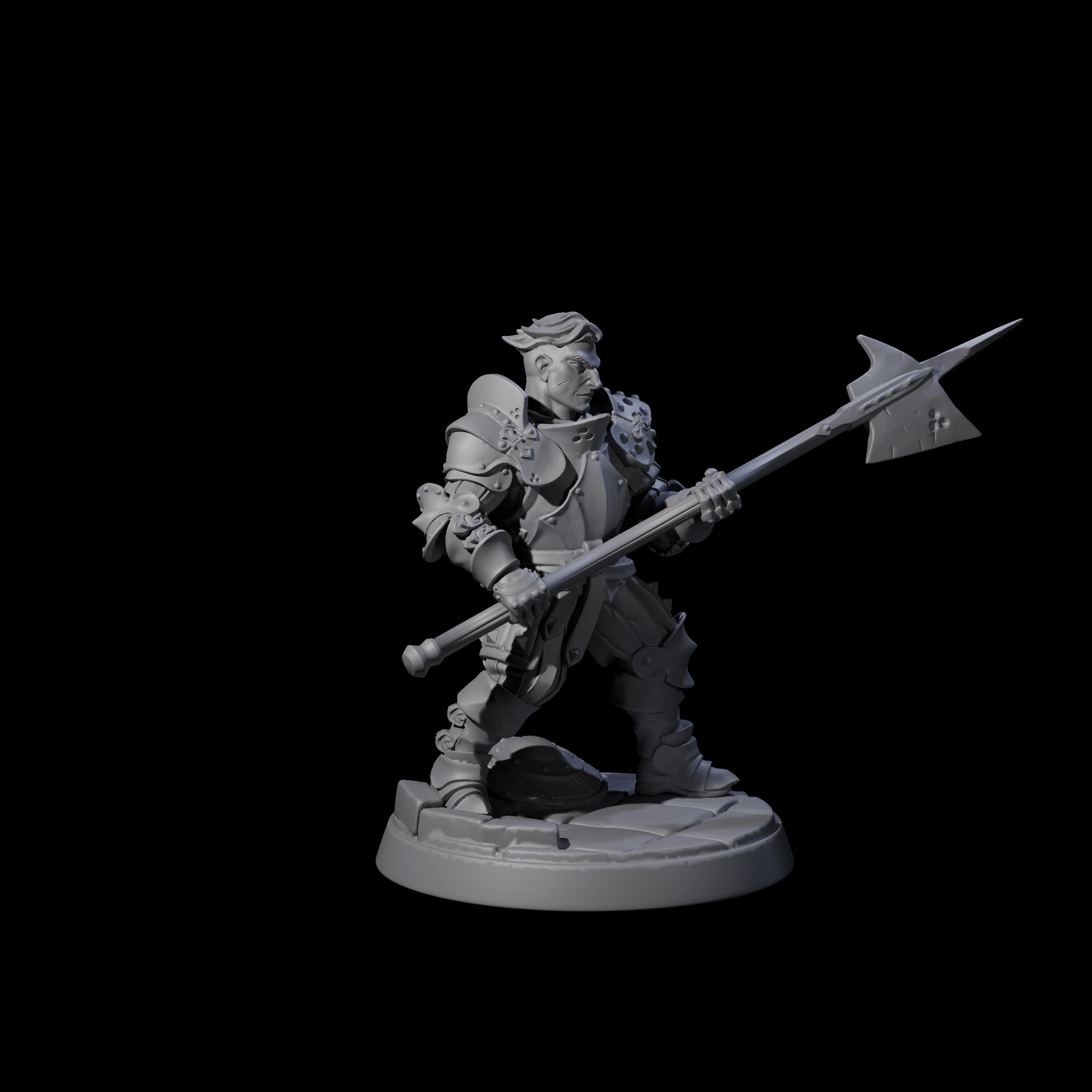 Clanking City Guard C Miniature for Dungeons and Dragons, Pathfinder or other TTRPGs