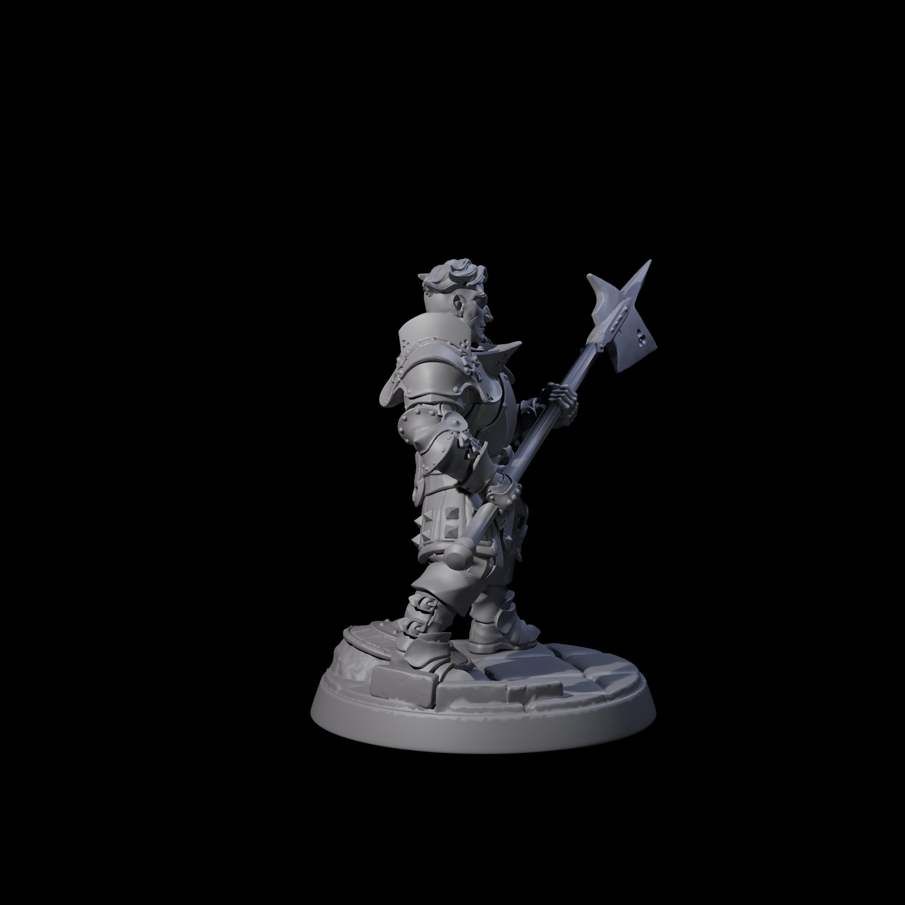 Clanking City Guard C Miniature for Dungeons and Dragons, Pathfinder or other TTRPGs