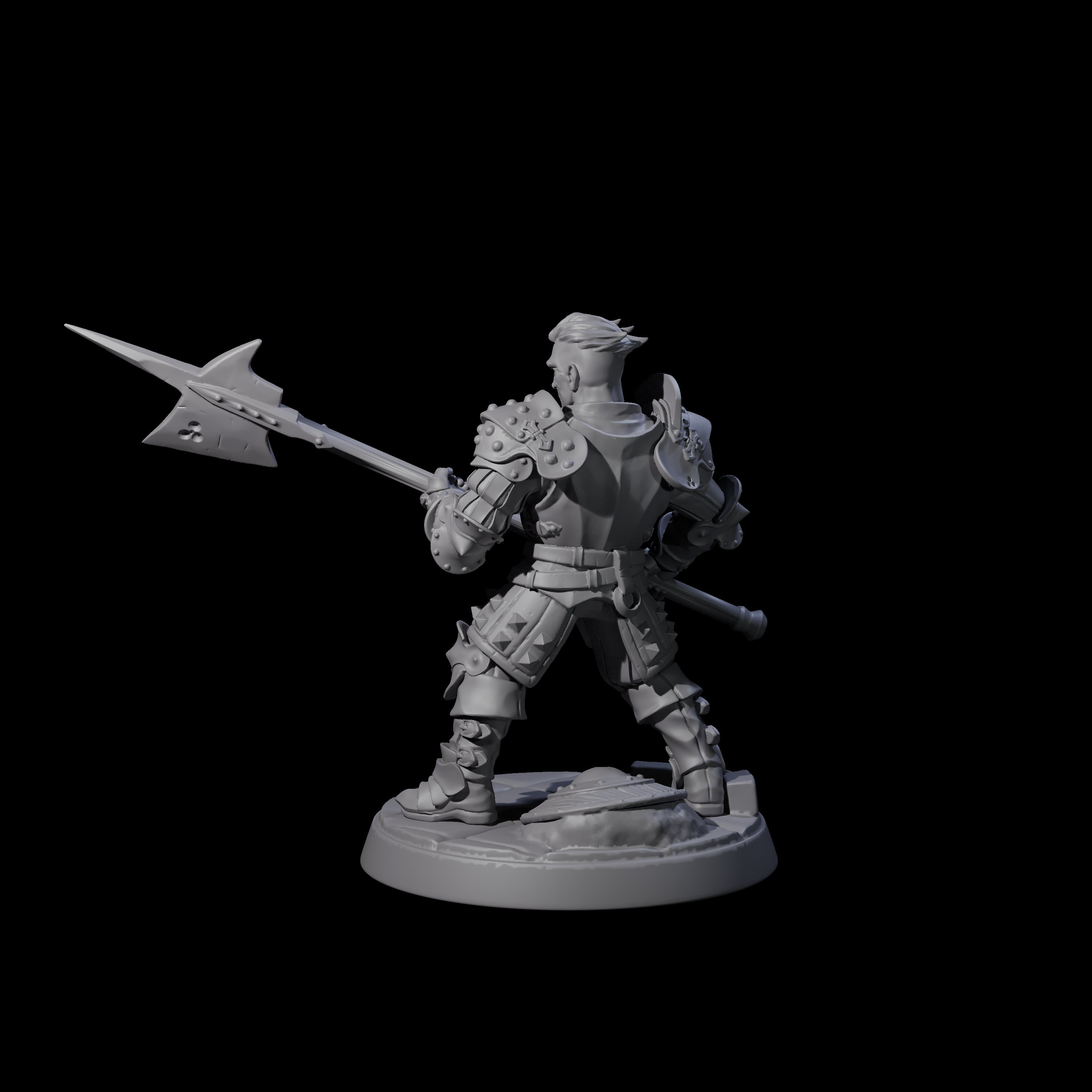 Clanking City Guard C Miniature for Dungeons and Dragons, Pathfinder or other TTRPGs