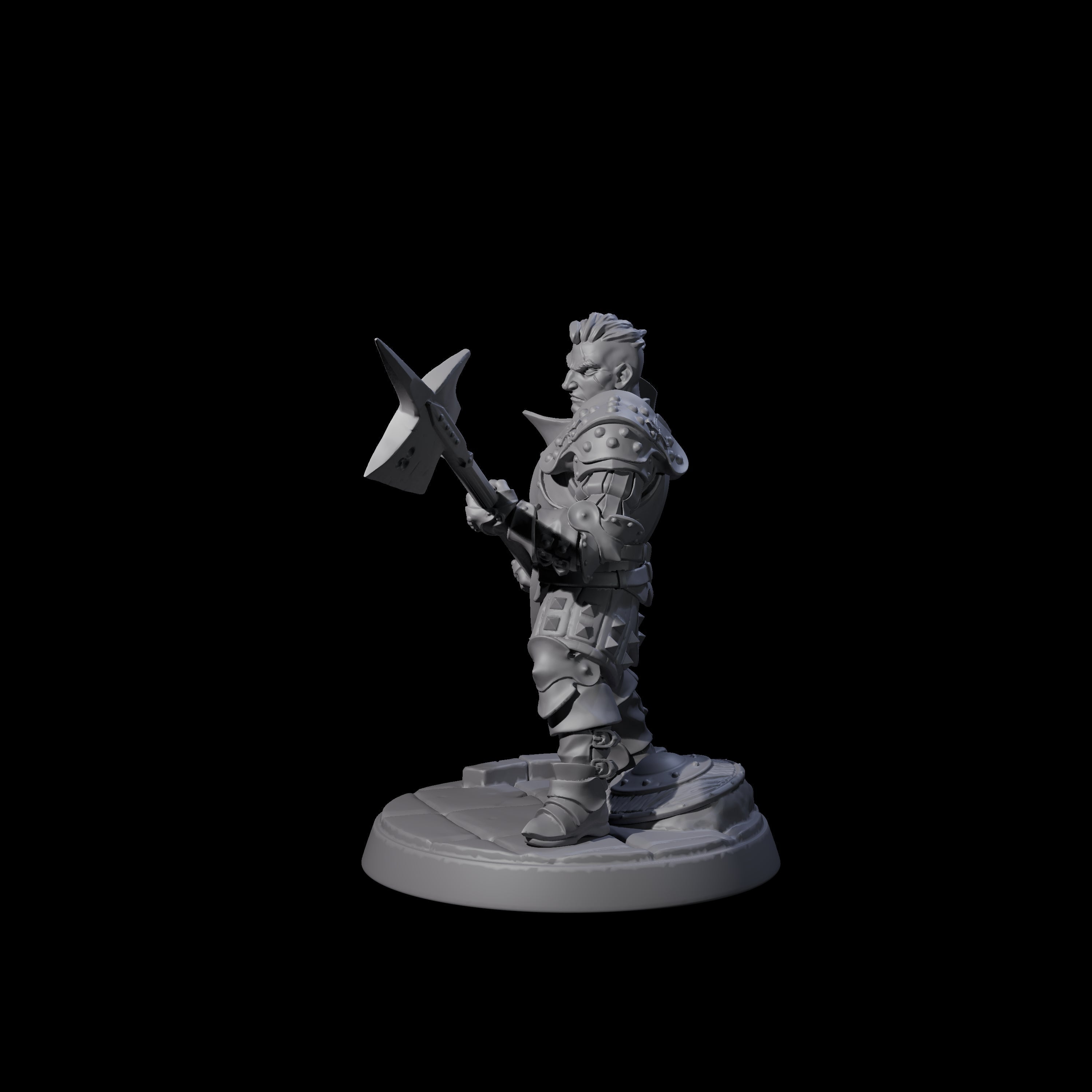 Clanking City Guard C Miniature for Dungeons and Dragons, Pathfinder or other TTRPGs