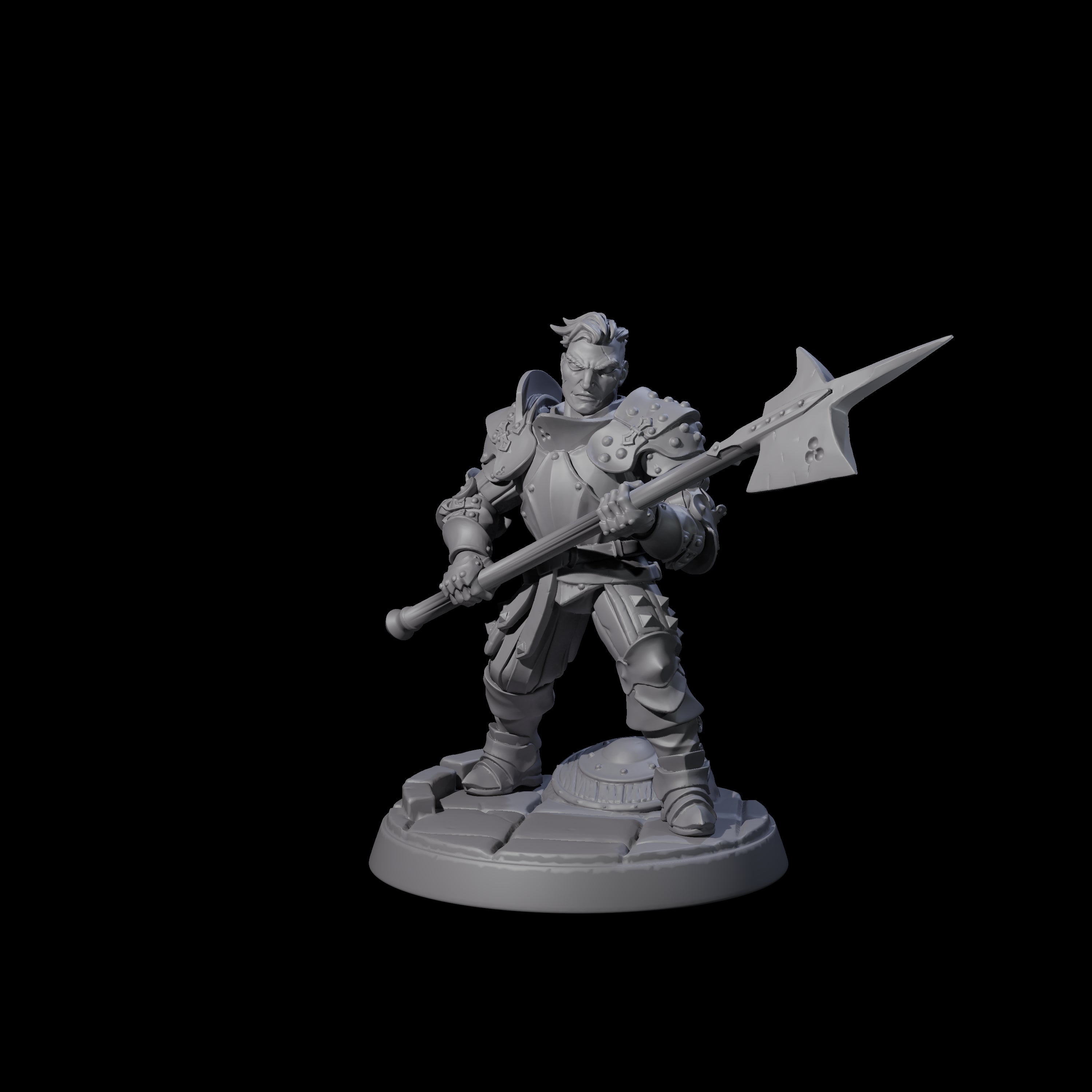 Clanking City Guard C Miniature for Dungeons and Dragons, Pathfinder or other TTRPGs