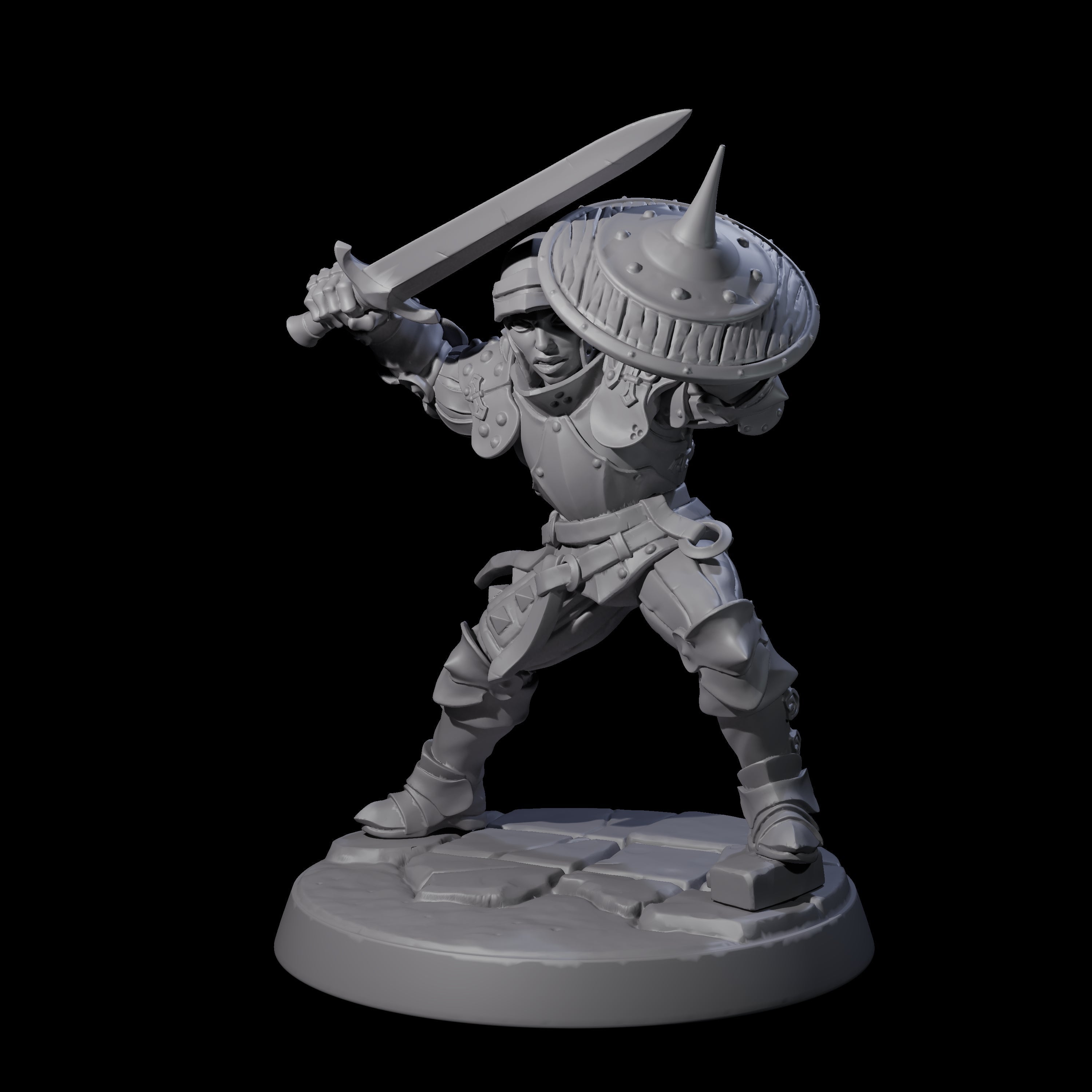 Clanking City Guard D Miniature for Dungeons and Dragons, Pathfinder or other TTRPGs