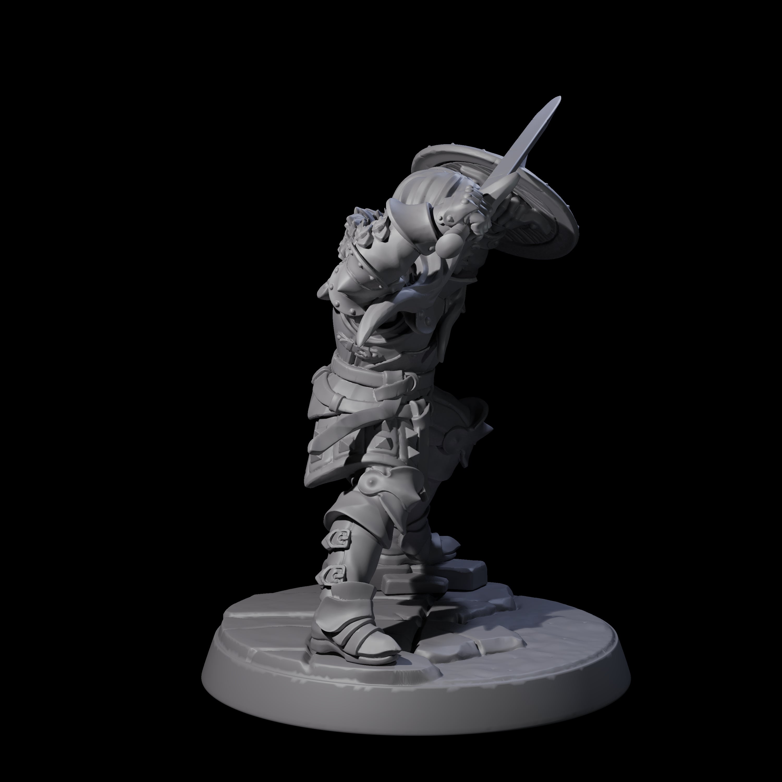 Clanking City Guard D Miniature for Dungeons and Dragons, Pathfinder or other TTRPGs