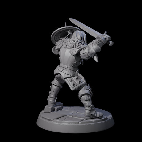 Clanking City Guard D Miniature for Dungeons and Dragons, Pathfinder or other TTRPGs