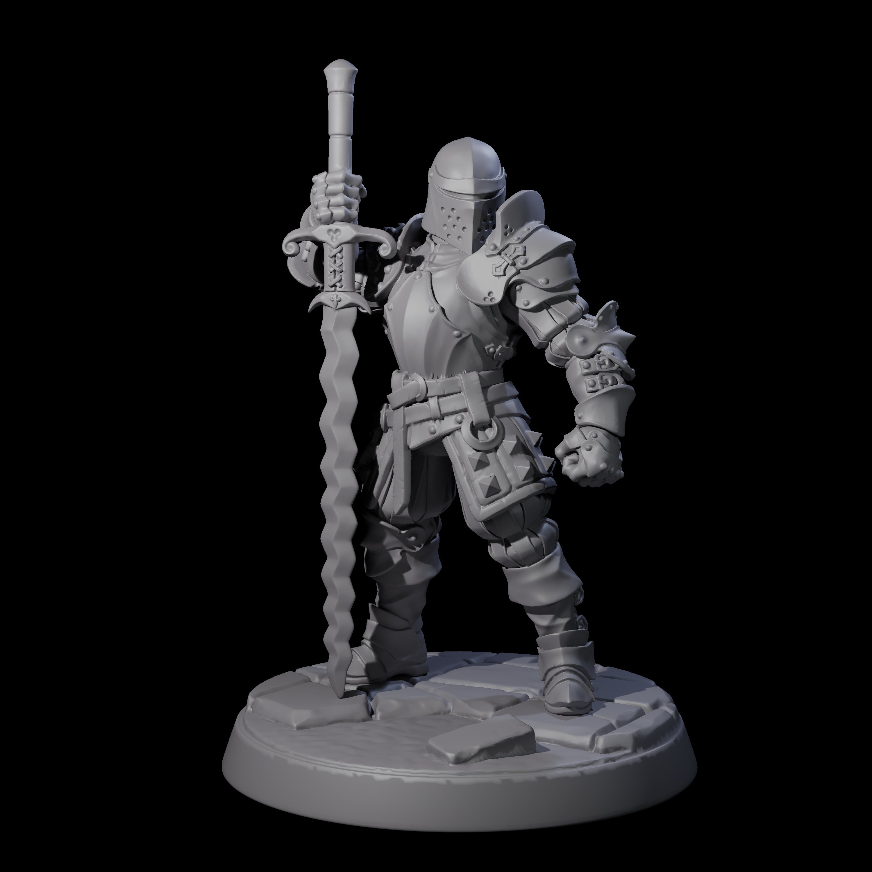 Clanking City Guard E Miniature for Dungeons and Dragons, Pathfinder or other TTRPGs