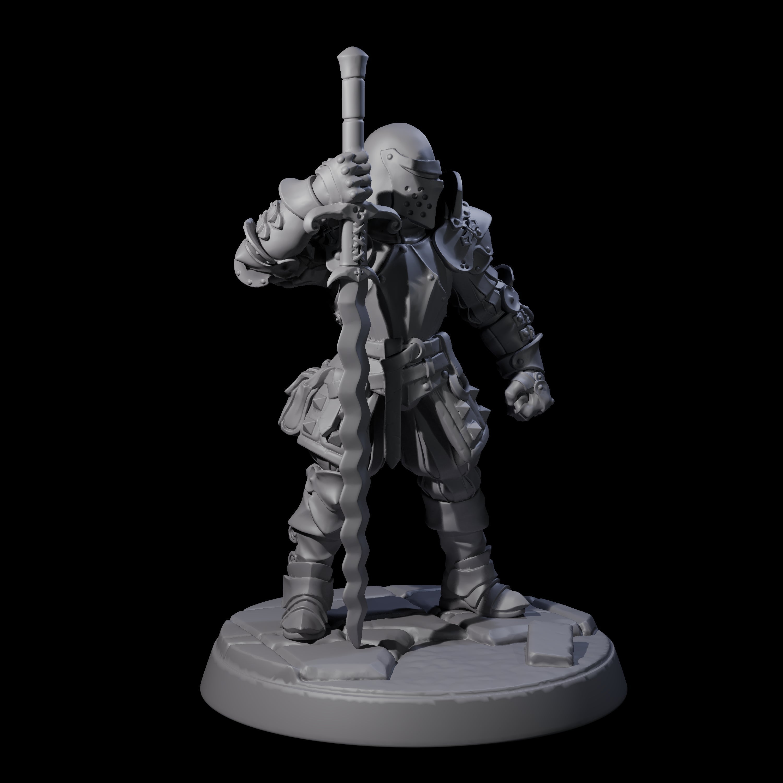 Clanking City Guard E Miniature for Dungeons and Dragons, Pathfinder or other TTRPGs