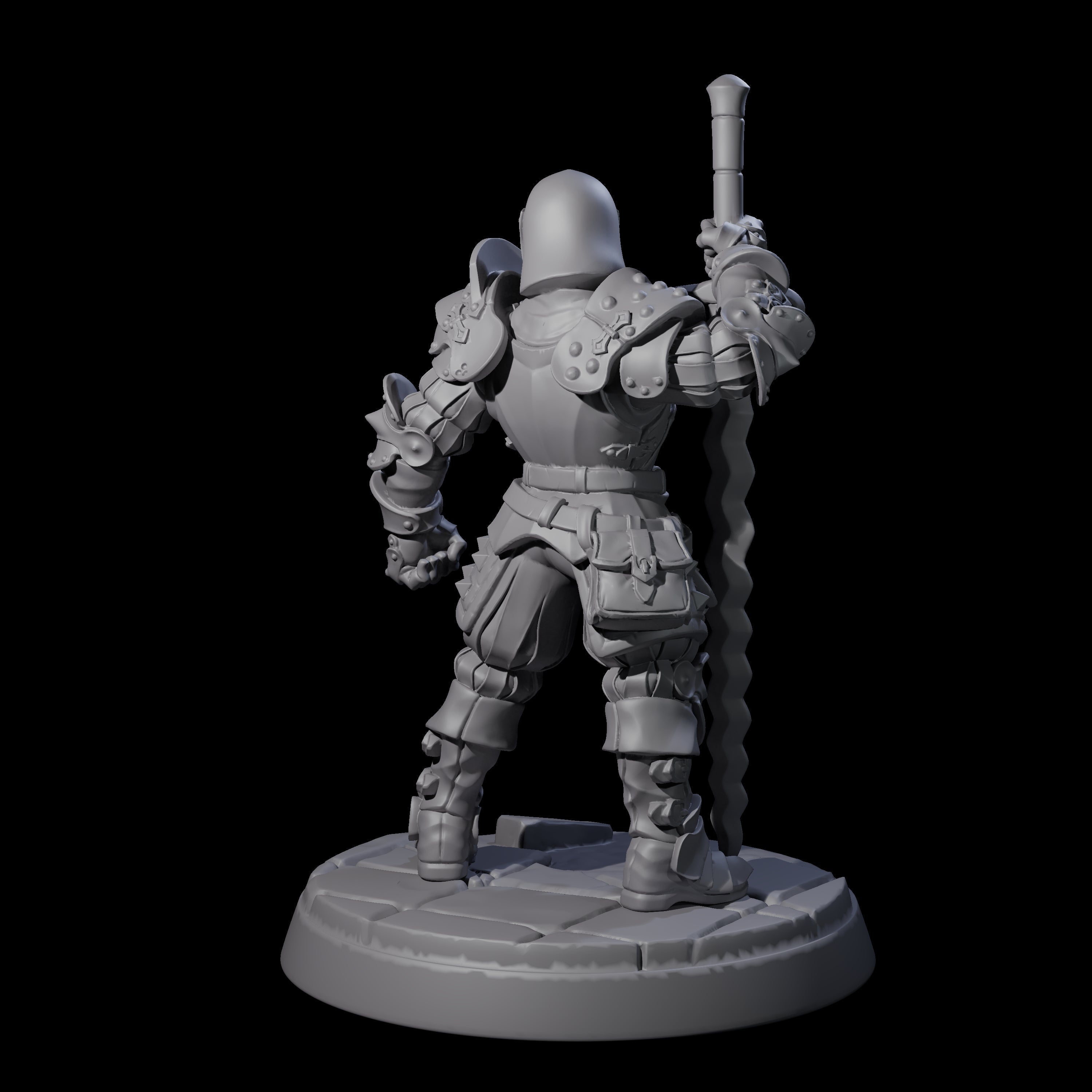 Clanking City Guard E Miniature for Dungeons and Dragons, Pathfinder or other TTRPGs