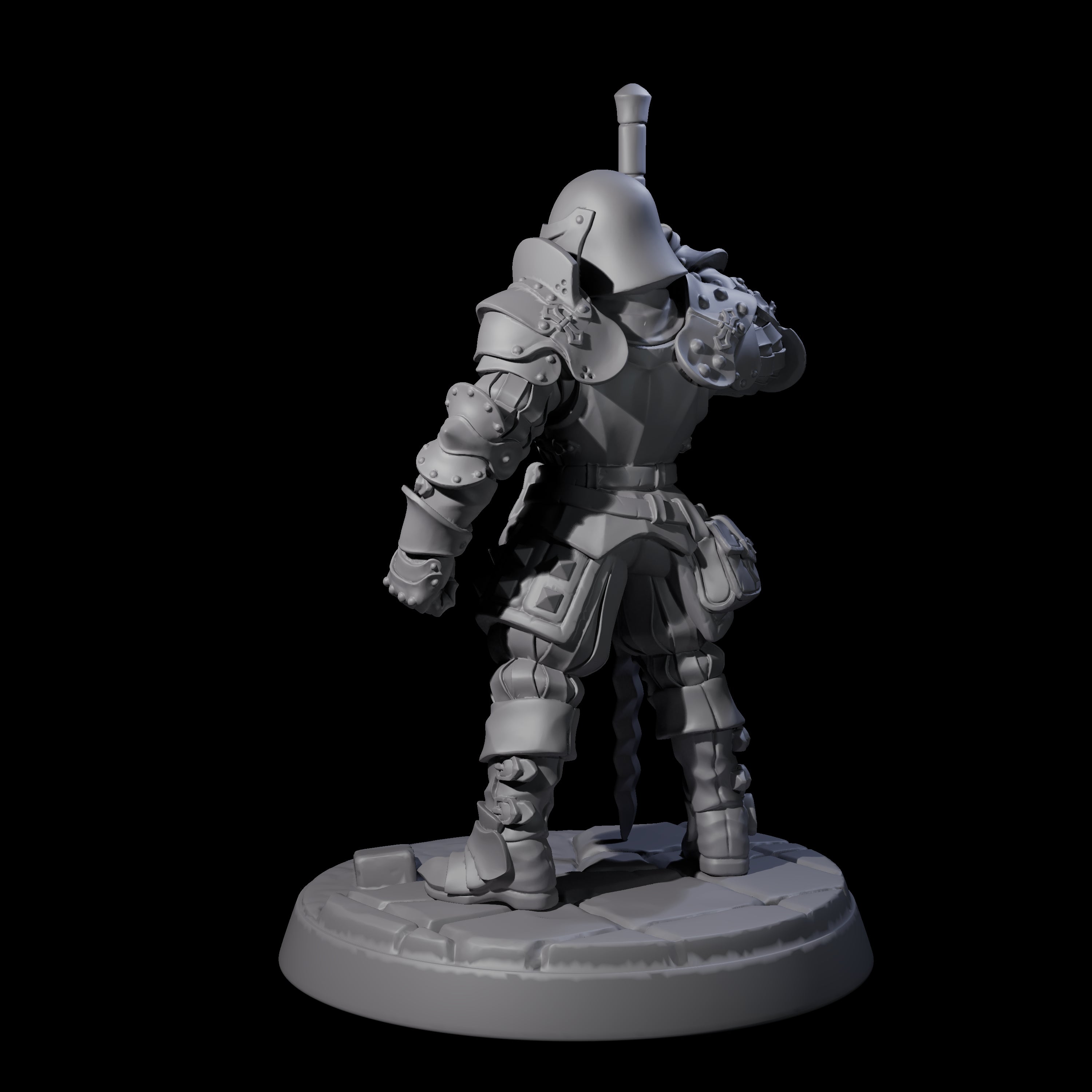 Clanking City Guard E Miniature for Dungeons and Dragons, Pathfinder or other TTRPGs