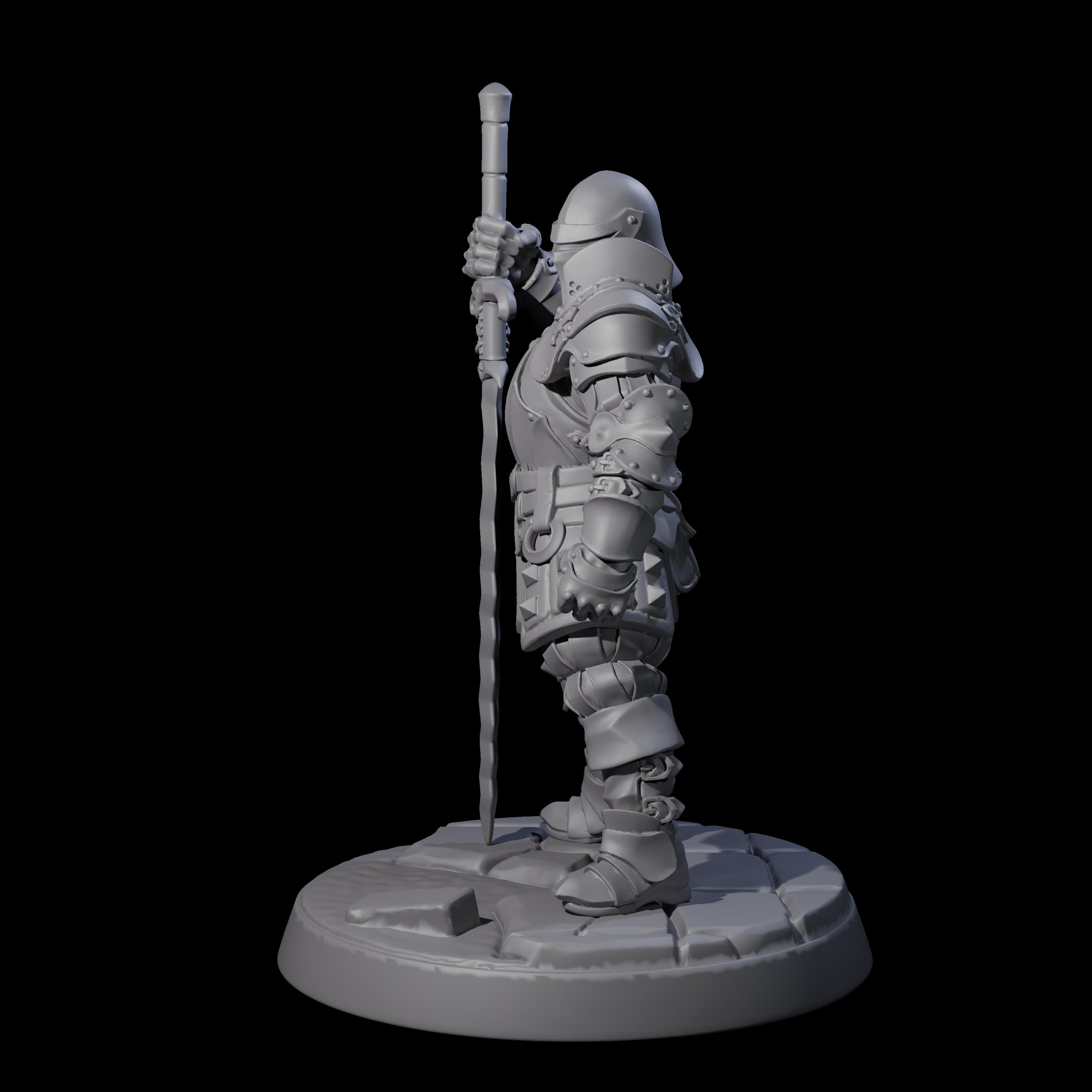 Clanking City Guard E Miniature for Dungeons and Dragons, Pathfinder or other TTRPGs