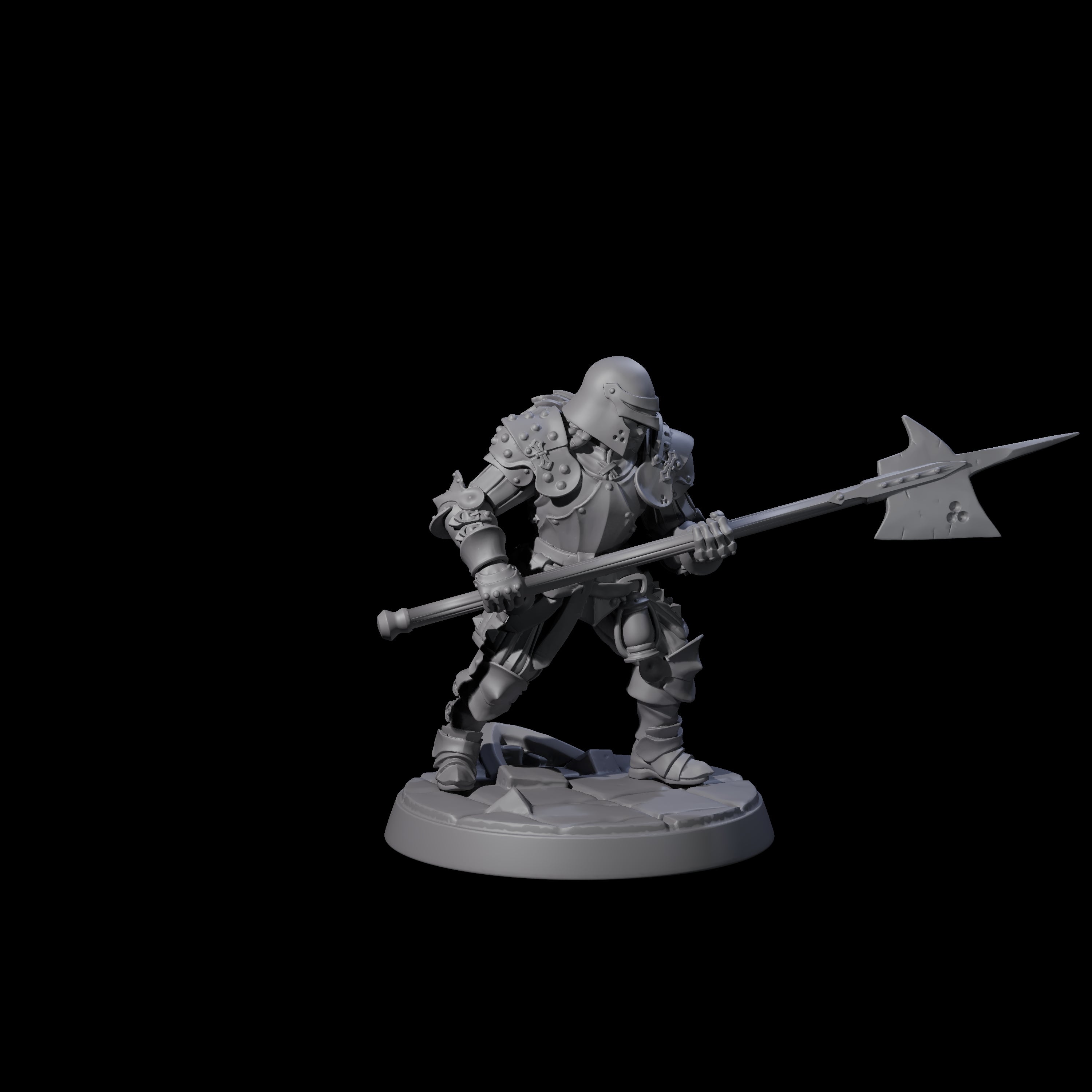 Clanking City Guard F Miniature for Dungeons and Dragons, Pathfinder or other TTRPGs