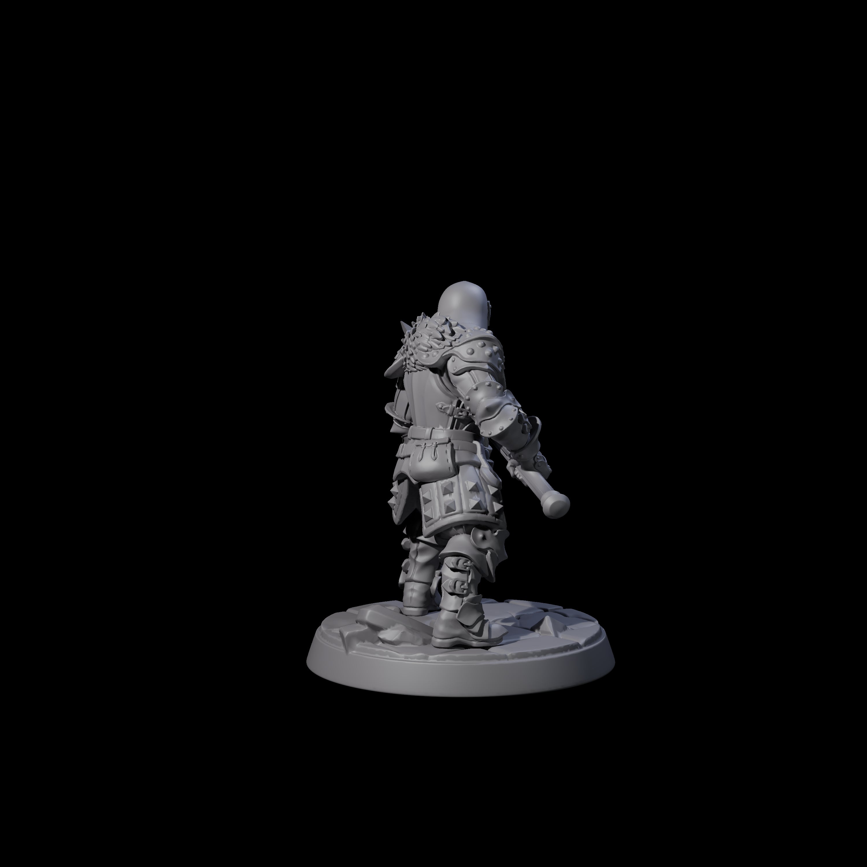 Clanking City Guard F Miniature for Dungeons and Dragons, Pathfinder or other TTRPGs