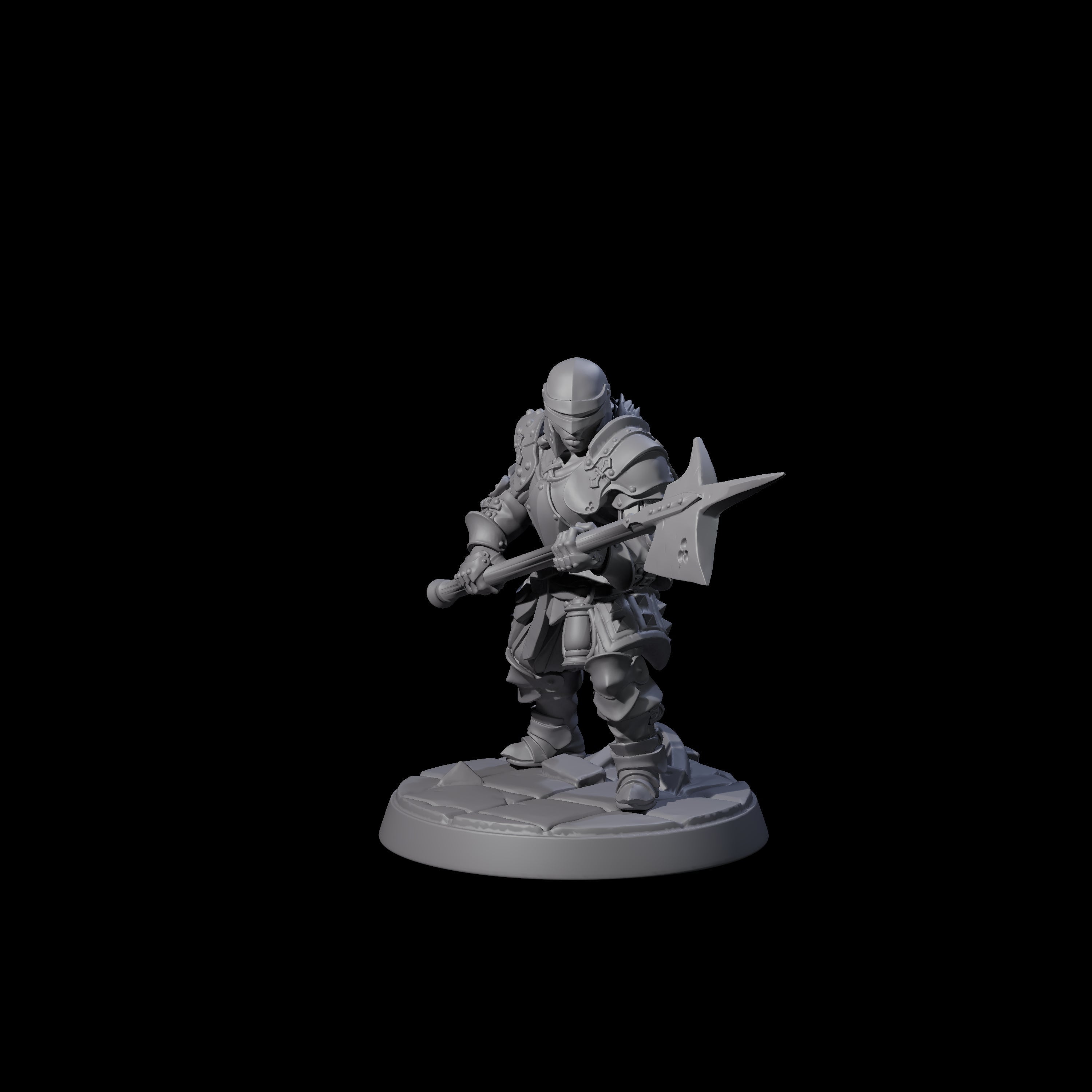 Clanking City Guard F Miniature for Dungeons and Dragons, Pathfinder or other TTRPGs