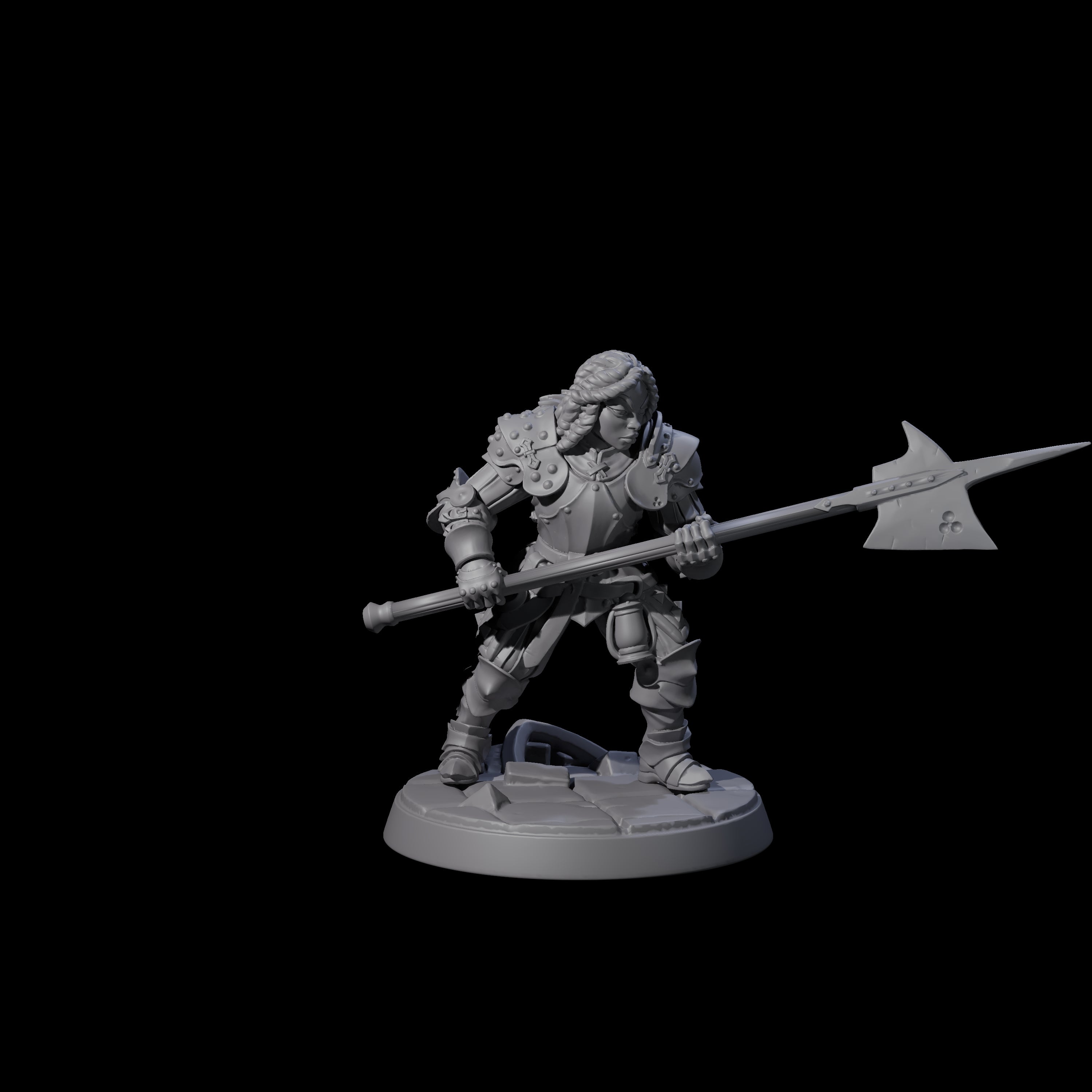 Clanking City Guard F Miniature for Dungeons and Dragons, Pathfinder or other TTRPGs