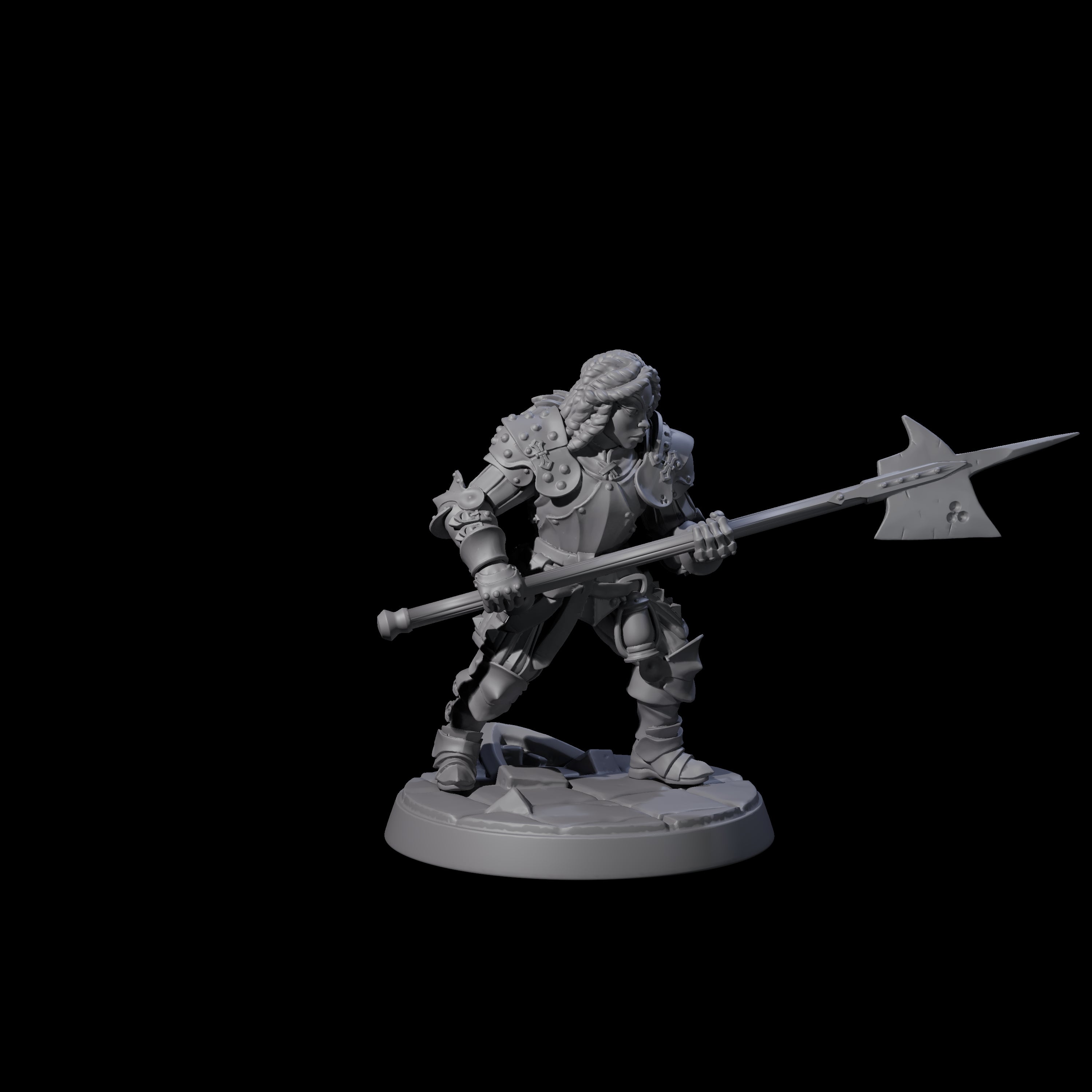 Clanking City Guard F Miniature for Dungeons and Dragons, Pathfinder or other TTRPGs