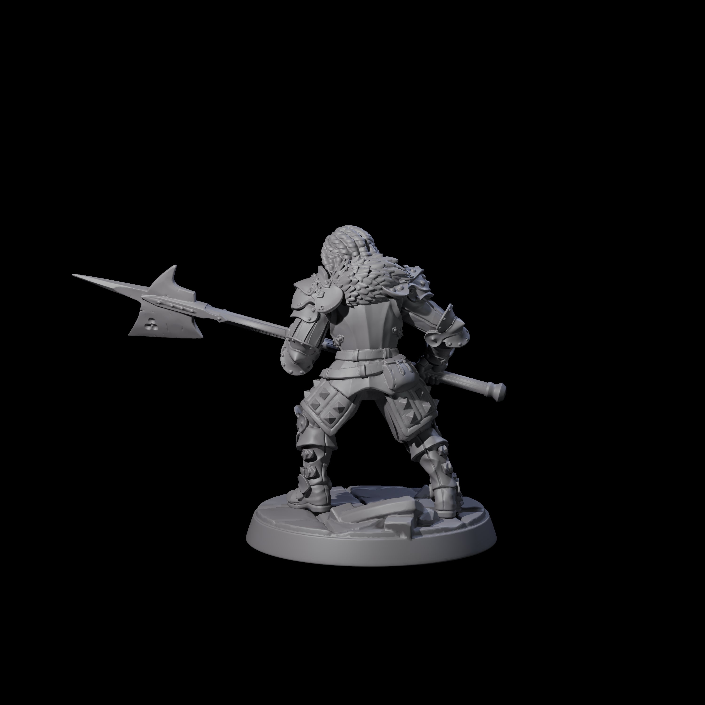 Clanking City Guard F Miniature for Dungeons and Dragons, Pathfinder or other TTRPGs