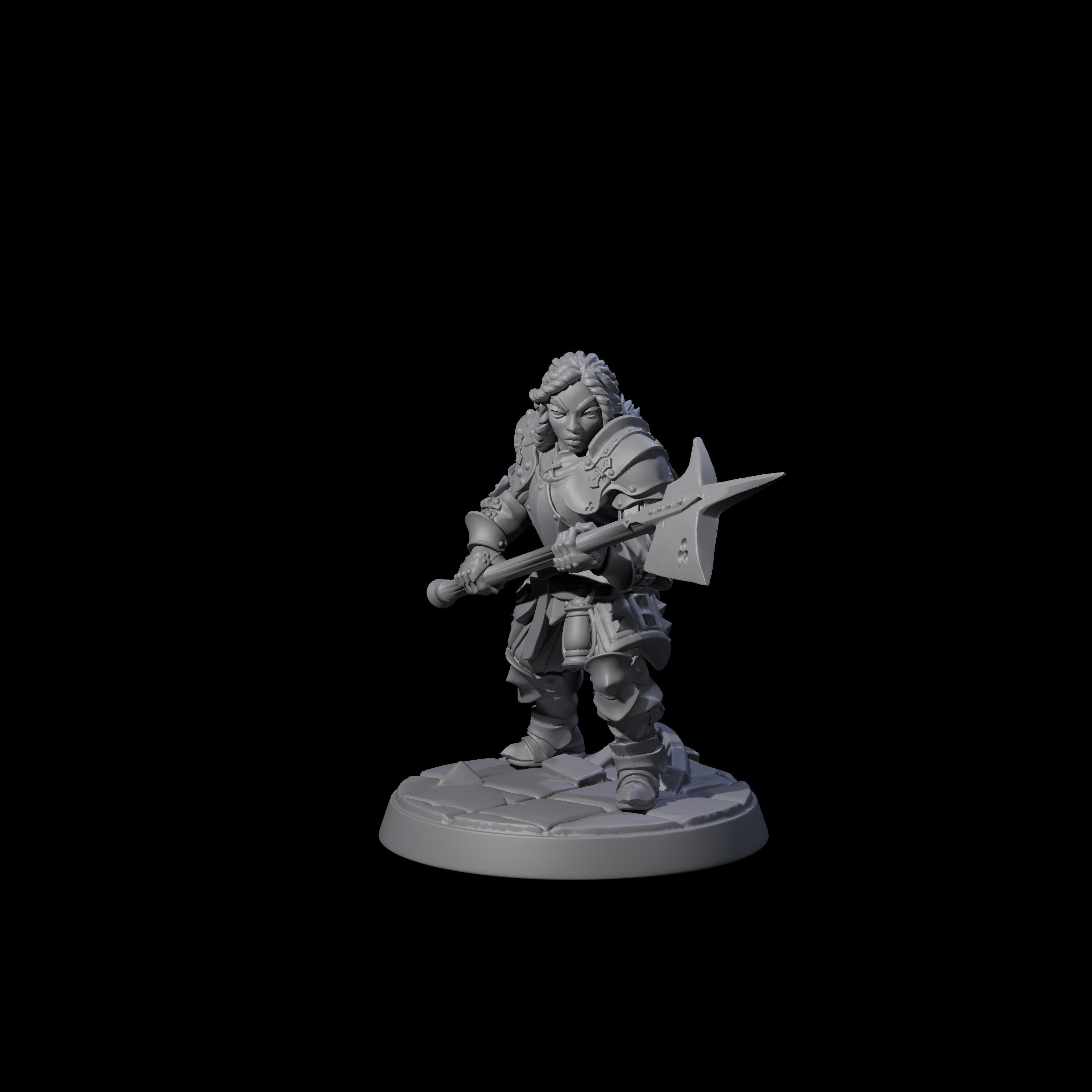 Clanking City Guard F Miniature for Dungeons and Dragons, Pathfinder or other TTRPGs