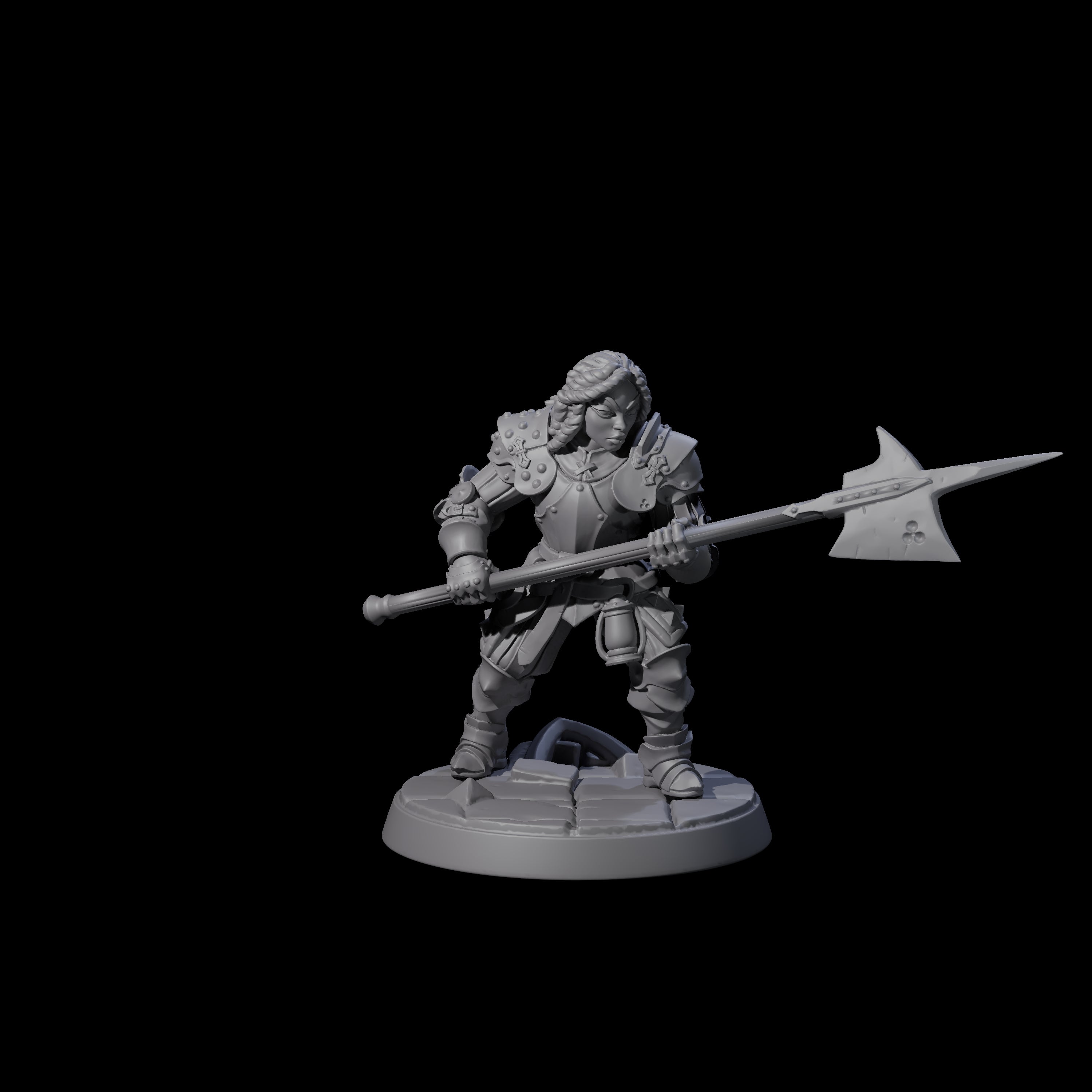 Clanking City Guard F Miniature for Dungeons and Dragons, Pathfinder or other TTRPGs