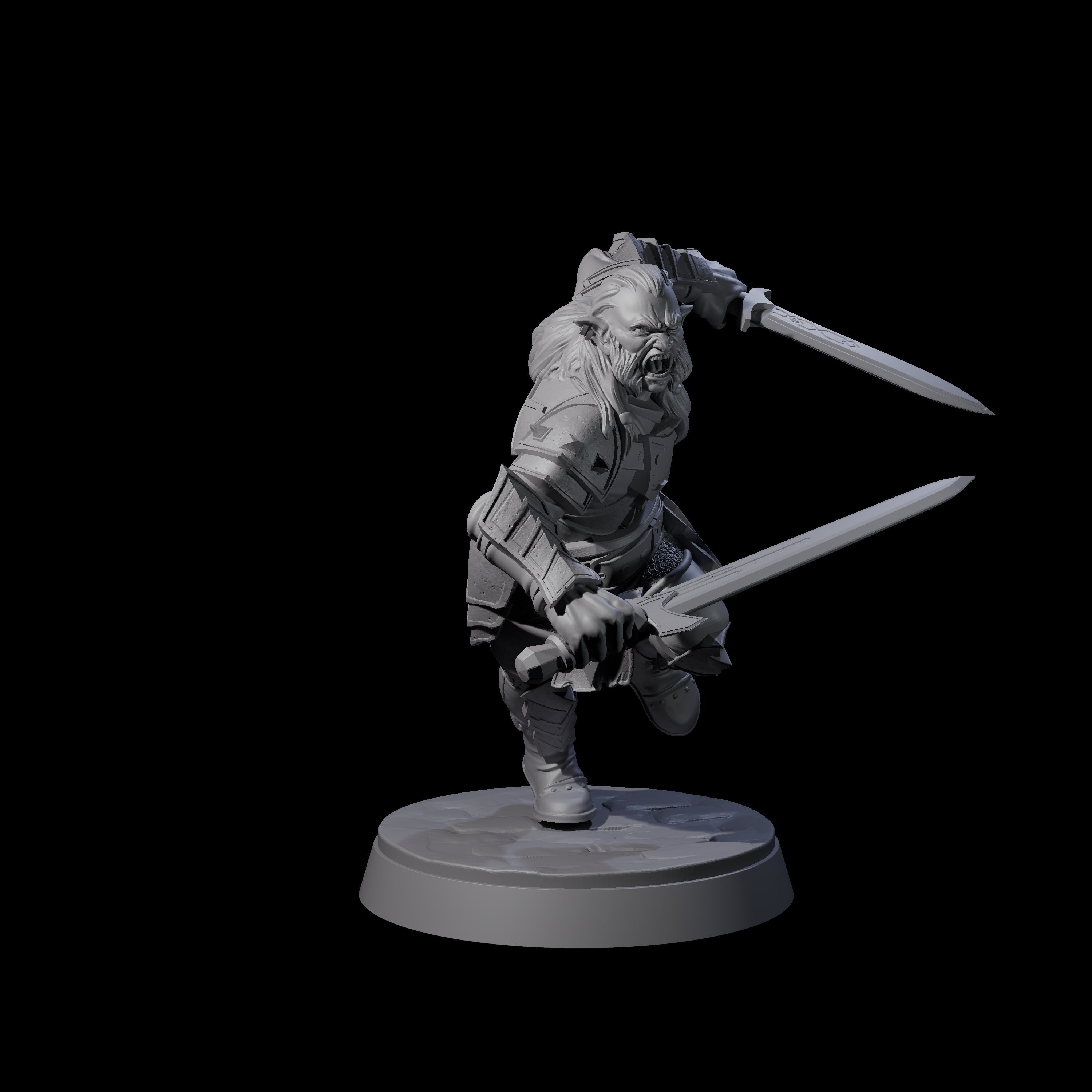 Classic Hobgoblin Raider B Miniature for Dungeons and Dragons, Pathfinder or other TTRPGs