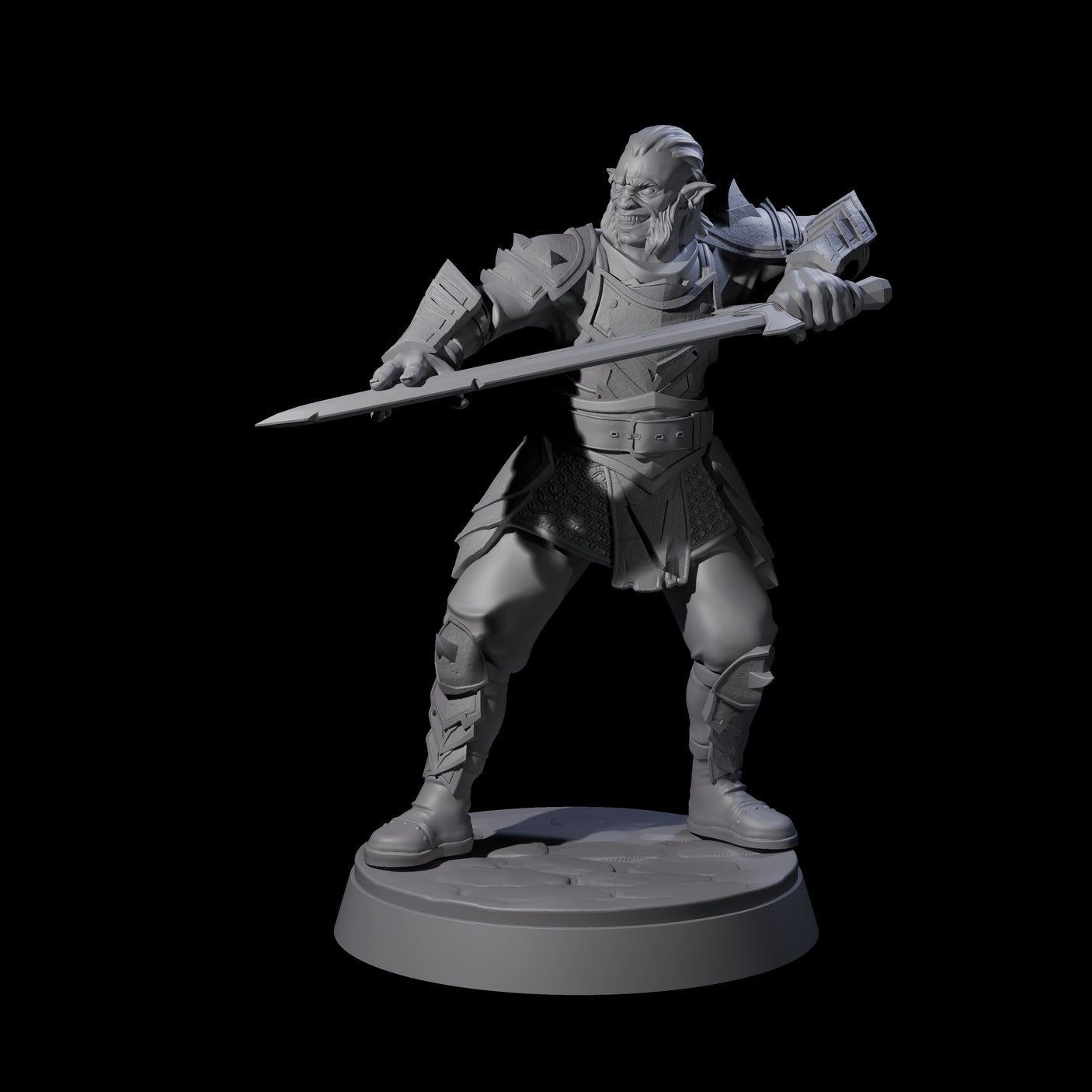 Classic Hobgoblin Raider D Miniature for Dungeons and Dragons, Pathfinder or other TTRPGs