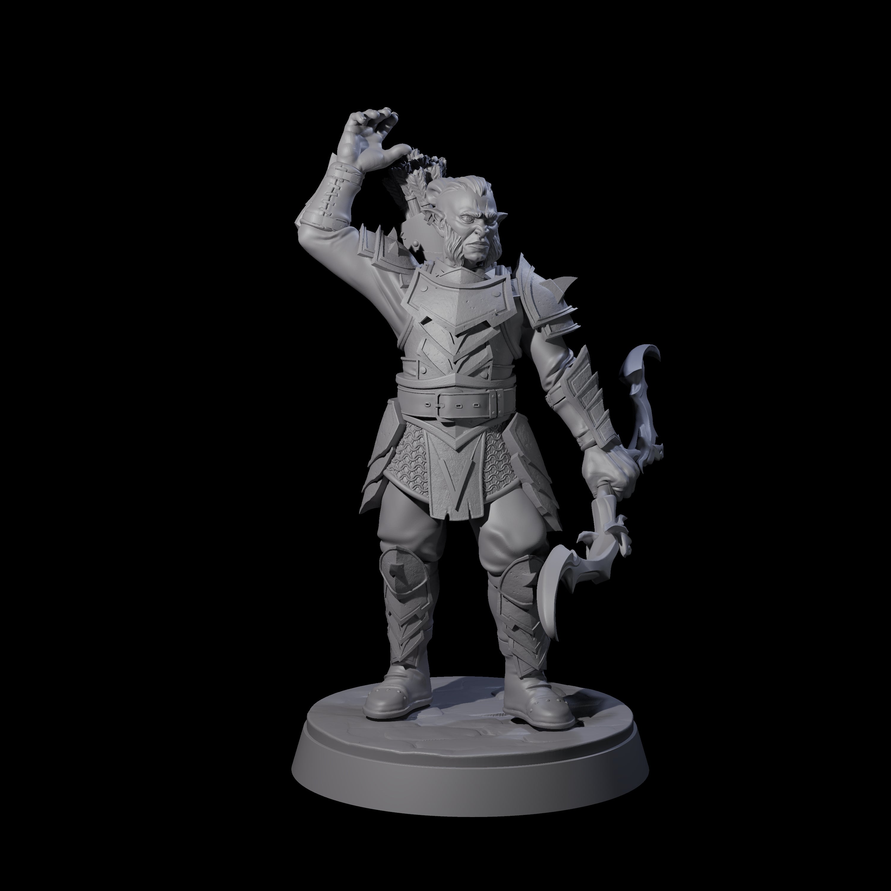 Classic Hobgoblin Raider E Miniature for Dungeons and Dragons, Pathfinder or other TTRPGs