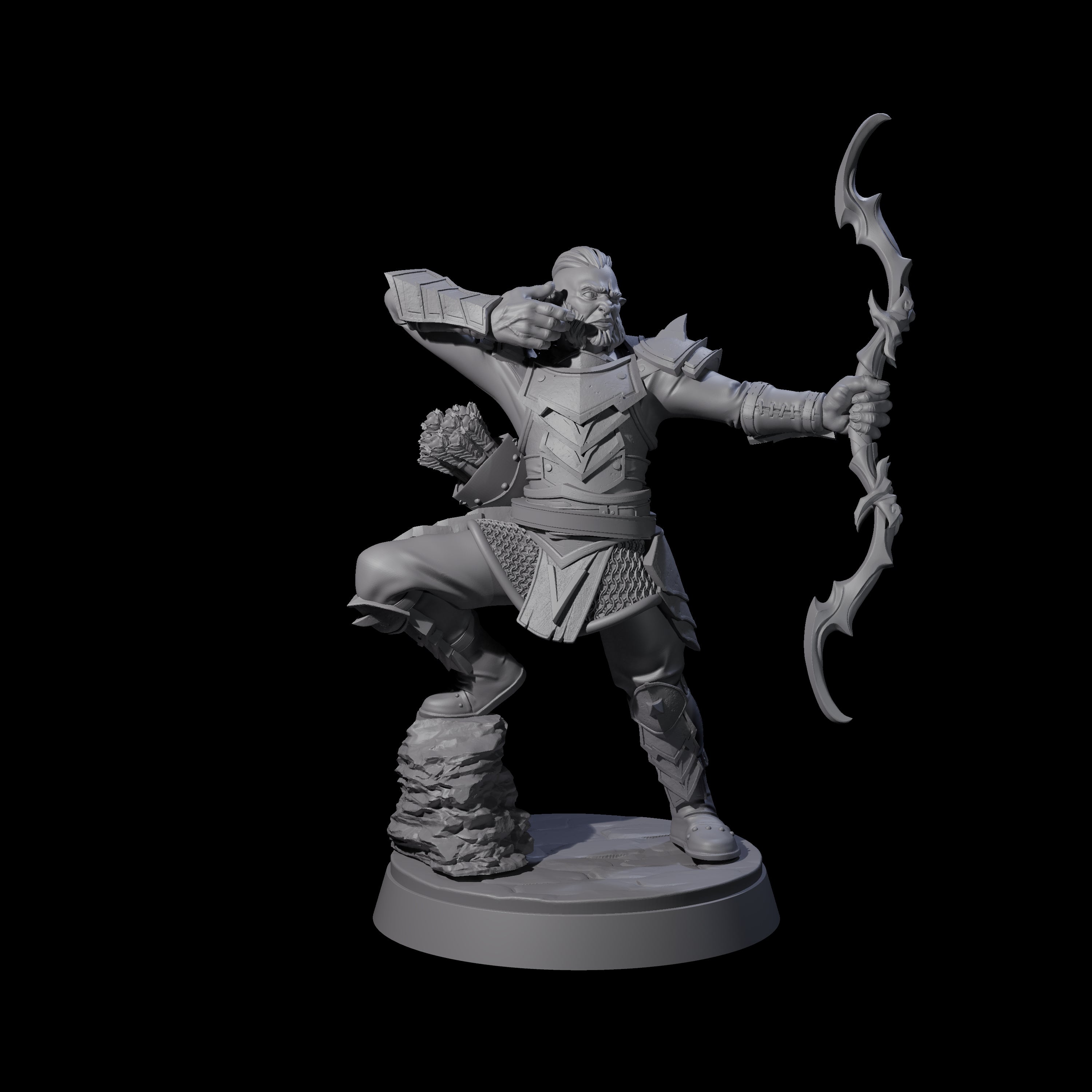 Classic Hobgoblin Raider F Miniature for Dungeons and Dragons, Pathfinder or other TTRPGs