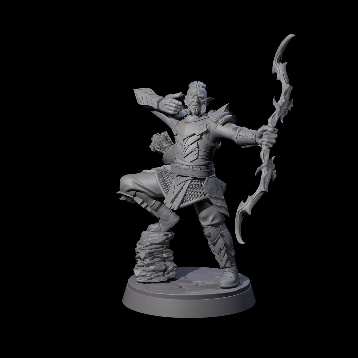 Classic Hobgoblin Raider F Miniature for Dungeons and Dragons, Pathfinder or other TTRPGs