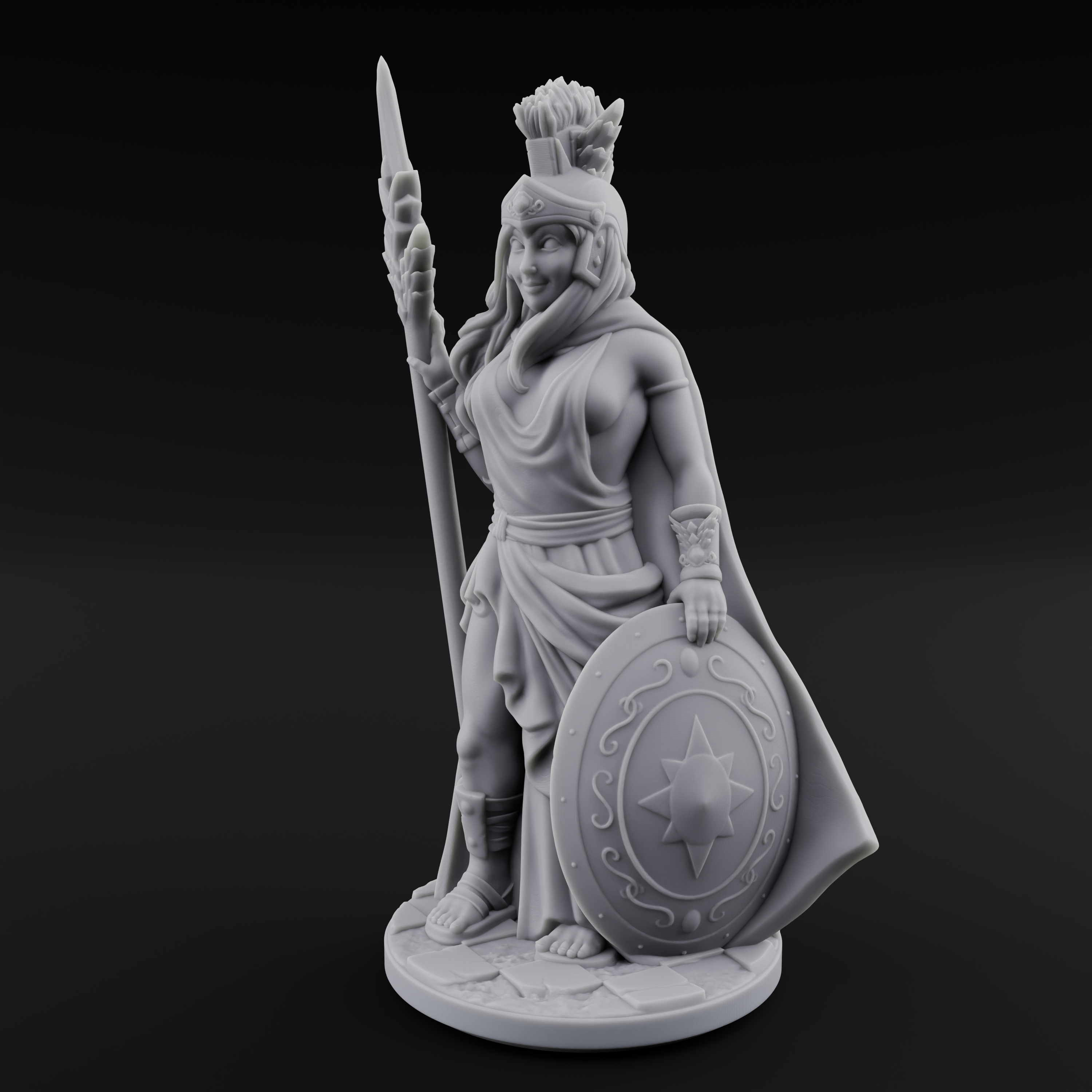 Classically Awesome Human Paladin Miniature for Dungeons and Dragons, Pathfinder or other TTRPGs