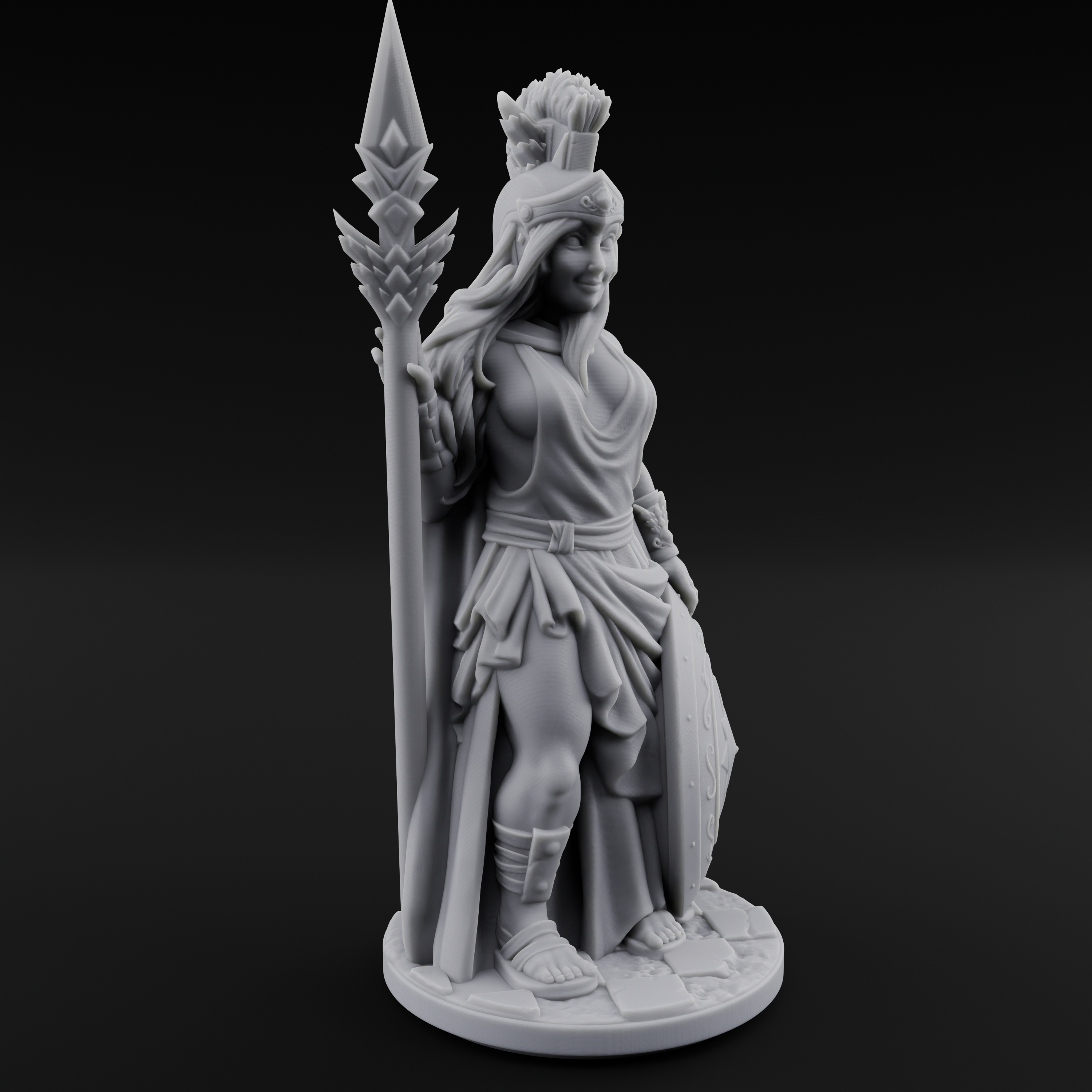 Classically Awesome Human Paladin Miniature for Dungeons and Dragons, Pathfinder or other TTRPGs